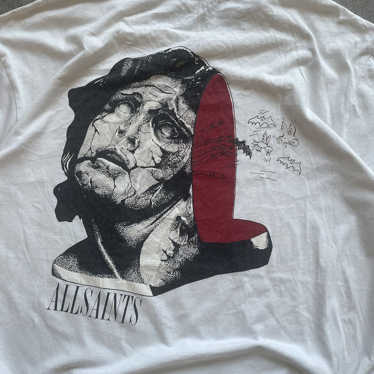 Allsaints Luxury Allsaints Oversized Fit T-Shirt Tatto Print Size US L / EU 52-54 / 3 - 2 Thumbnail