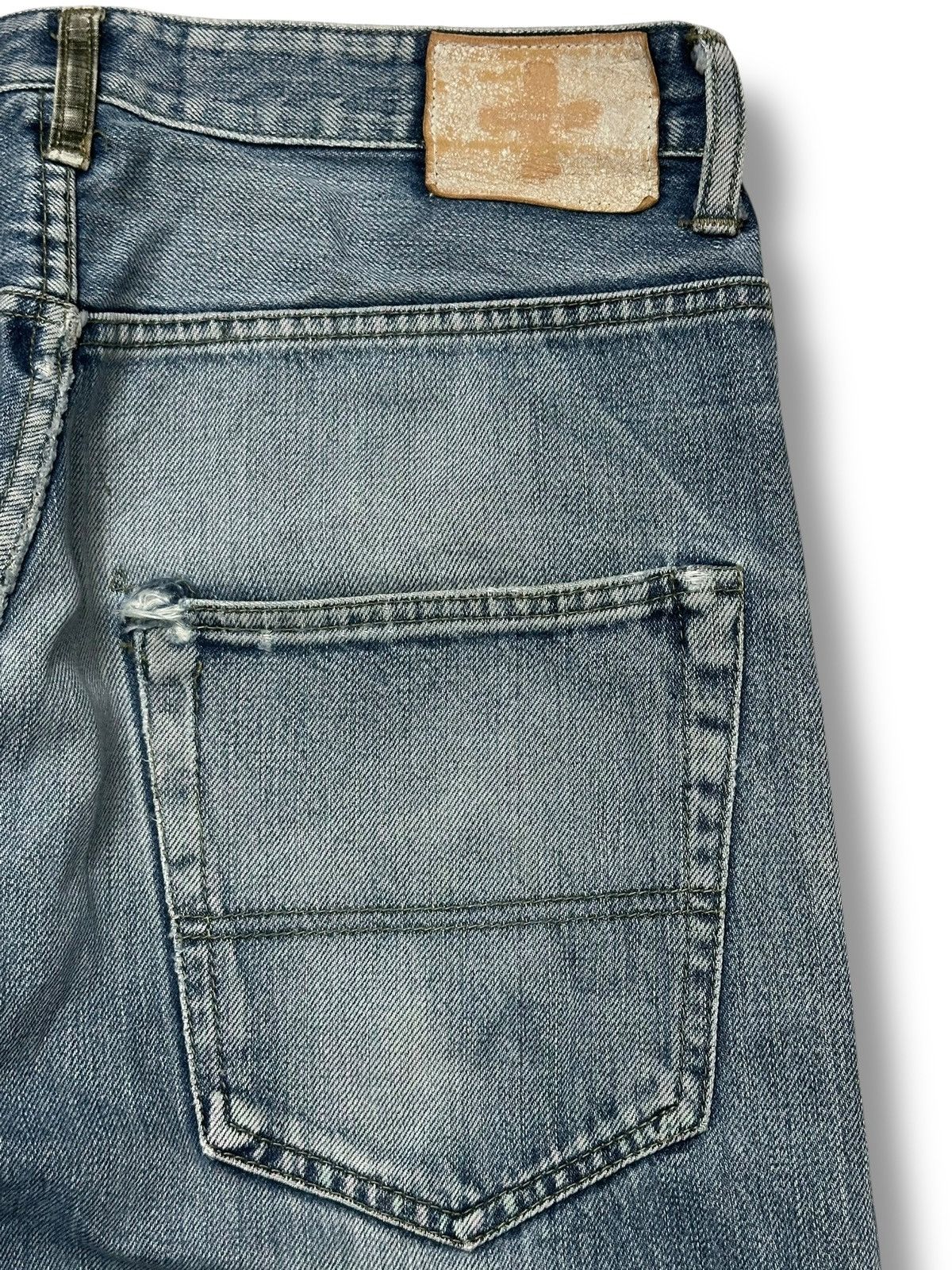 Japanese Brand Complete Finesse Japan Distressed Selvage Jeans With Faded Size US 33 - 8 Thumbnail