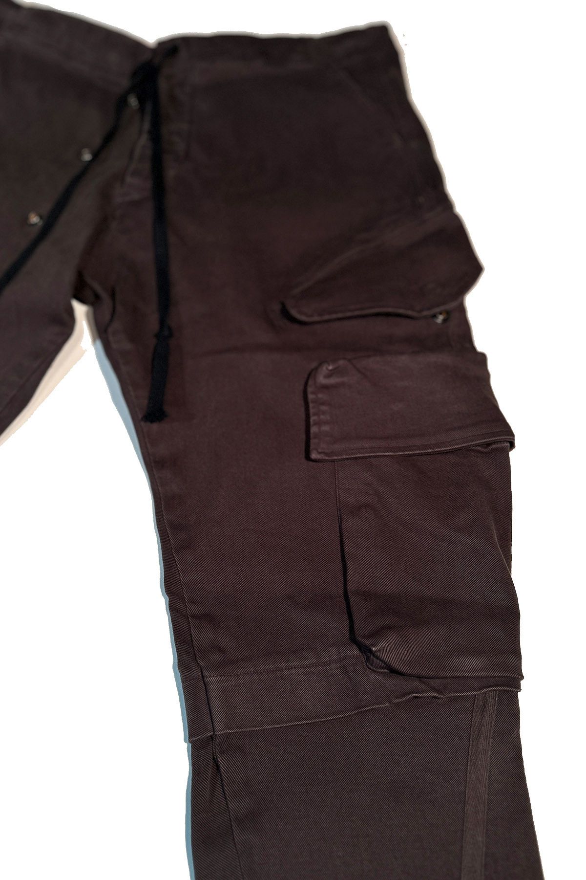 Greg Lauren GREG LAUREN CHARCOAL STRETCH DENIM PANT Size US 34 / EU 50 - 2 Thumbnail