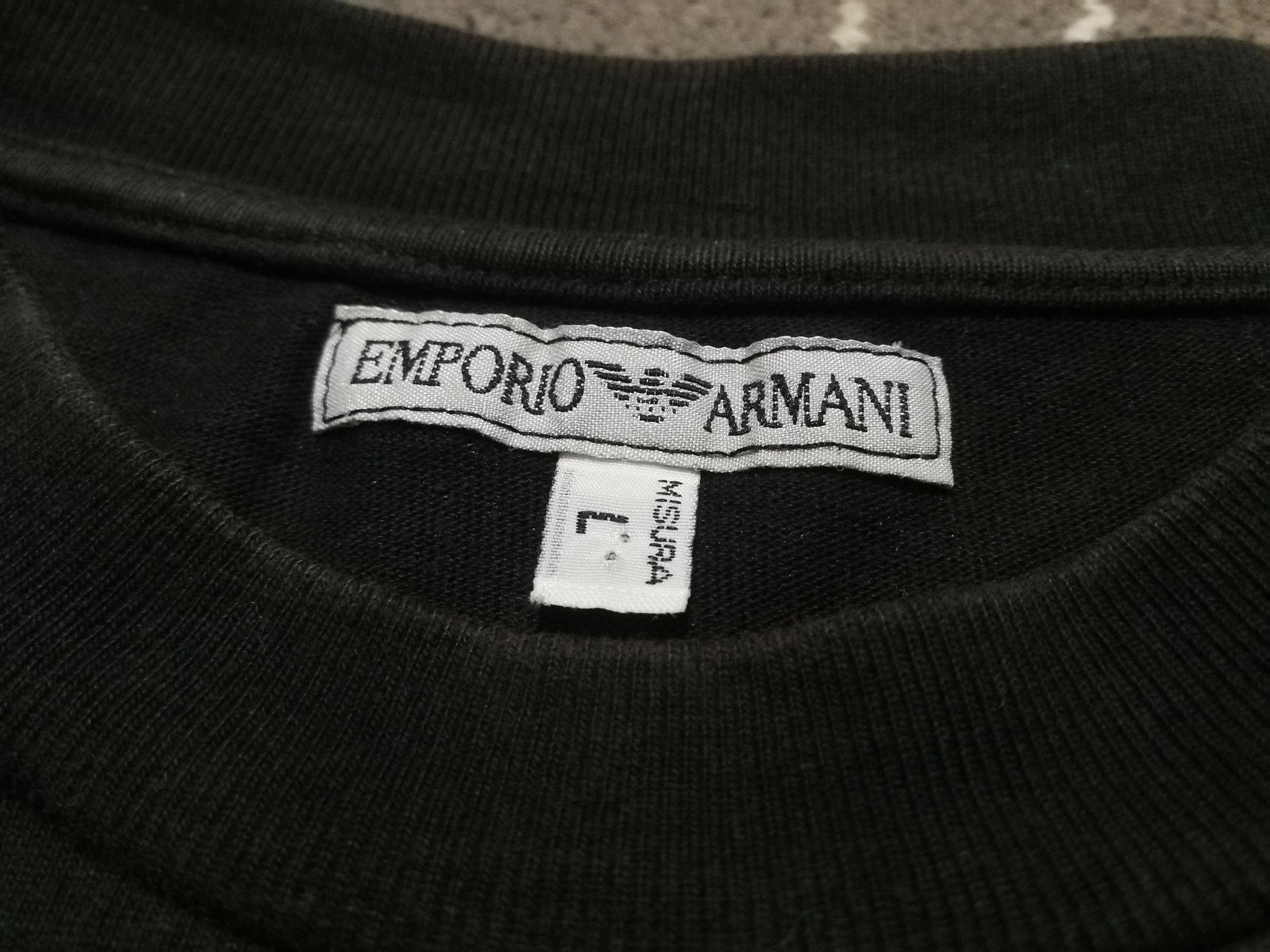 Emporio Armani × Vintage EMPORIO ARMANI baseball tee Y2K L 2035 Size US L / EU 52-54 / 3 - 3 Thumbnail