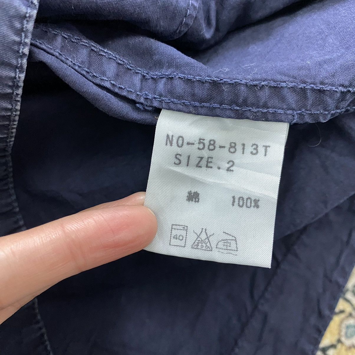 Japanese Brand × OMNIGOD OMNIGOD Old Textile Registered Japanese Brand Navy Blue Size US M / EU 48-50 / 2 - 7 Thumbnail