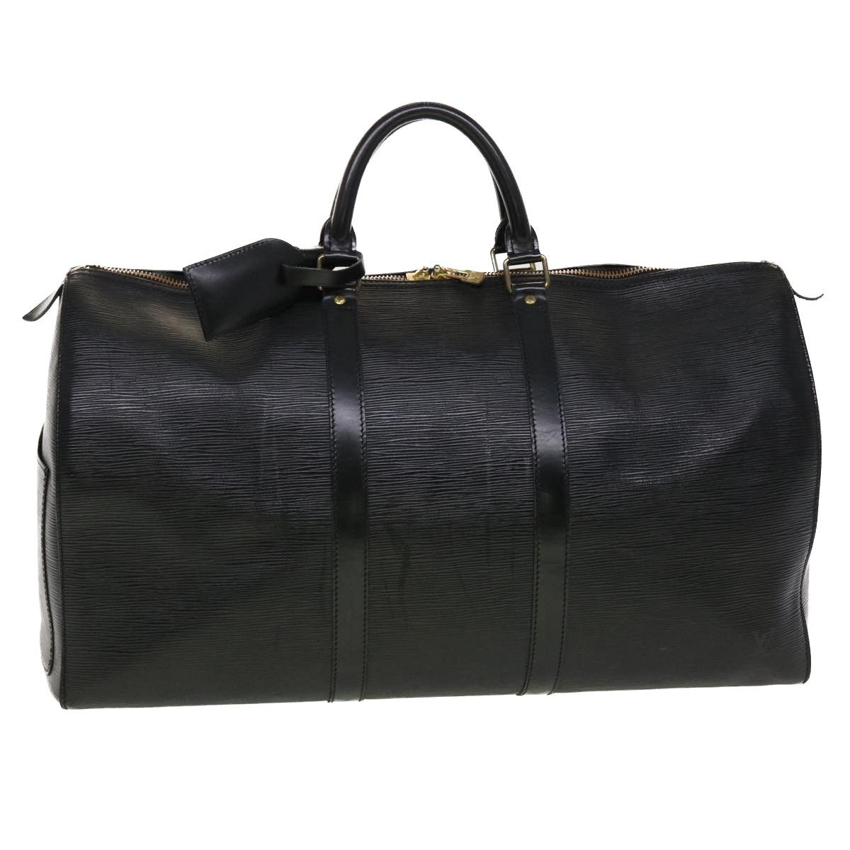 Louis Vuitton Epi Keepall 45 Boston Bag Noir Black M42972 LV Auth