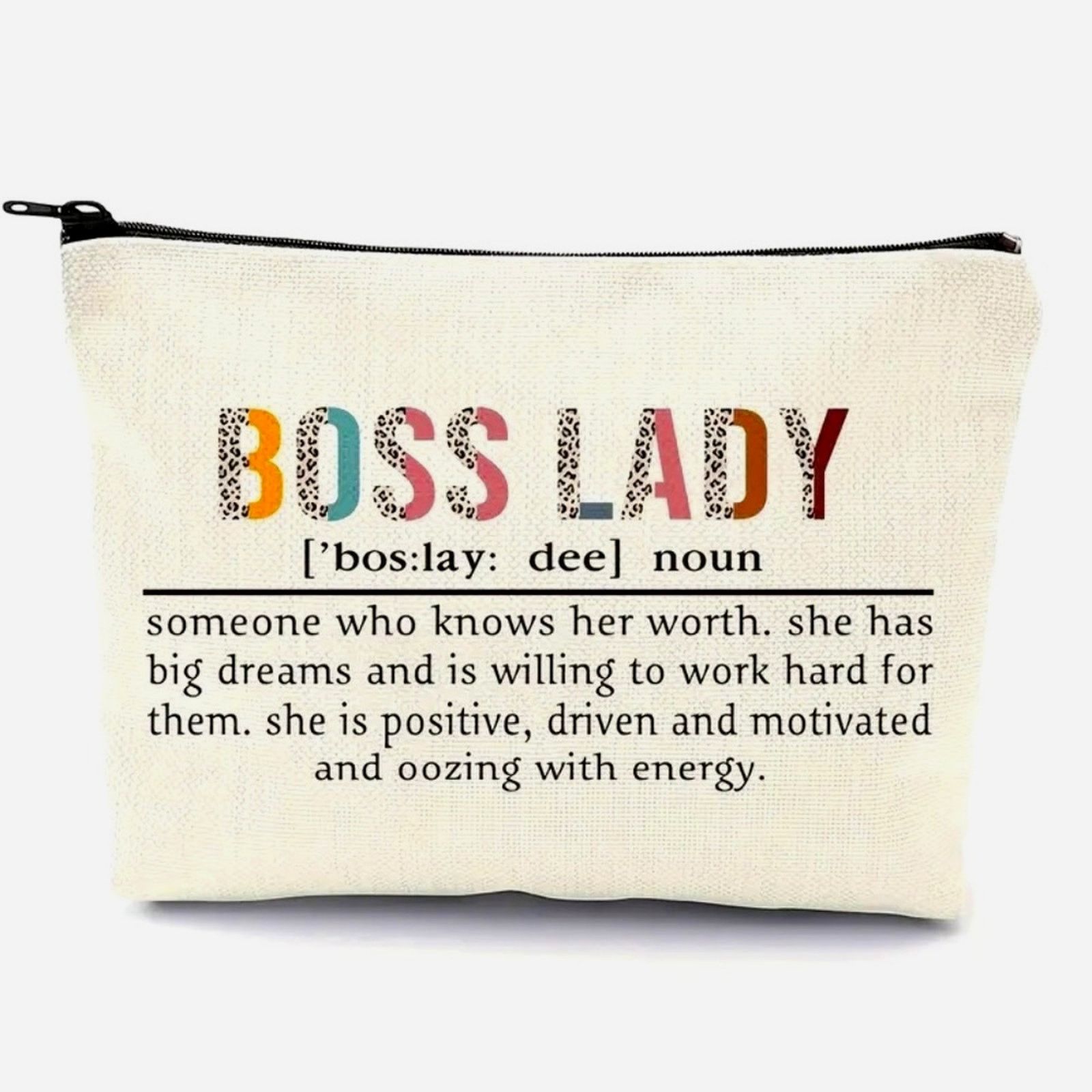 Other Boss Lady Cosmetic Bag 8" x 7" Size ONE SIZE - 3 Thumbnail