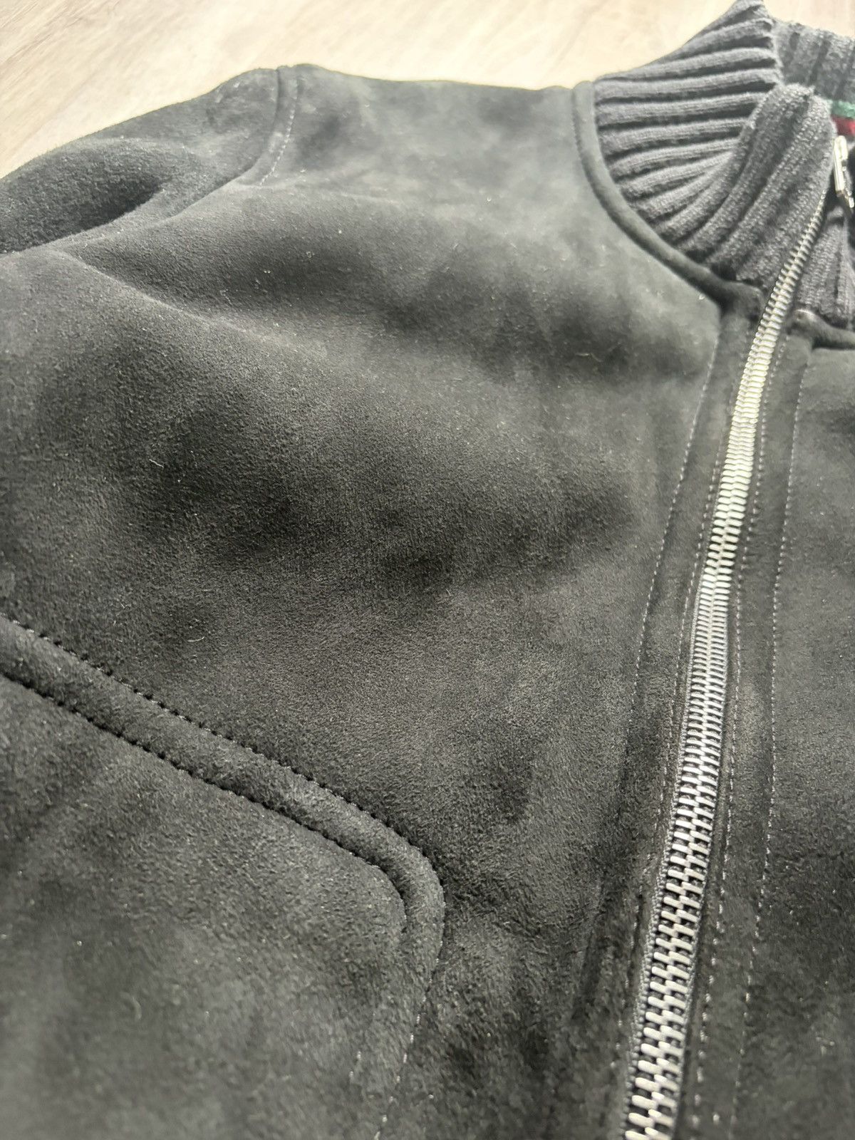 Gucci Gucci Suede Shearling Bomber Jacket Size US L / EU 52-54 / 3 - 4 Thumbnail