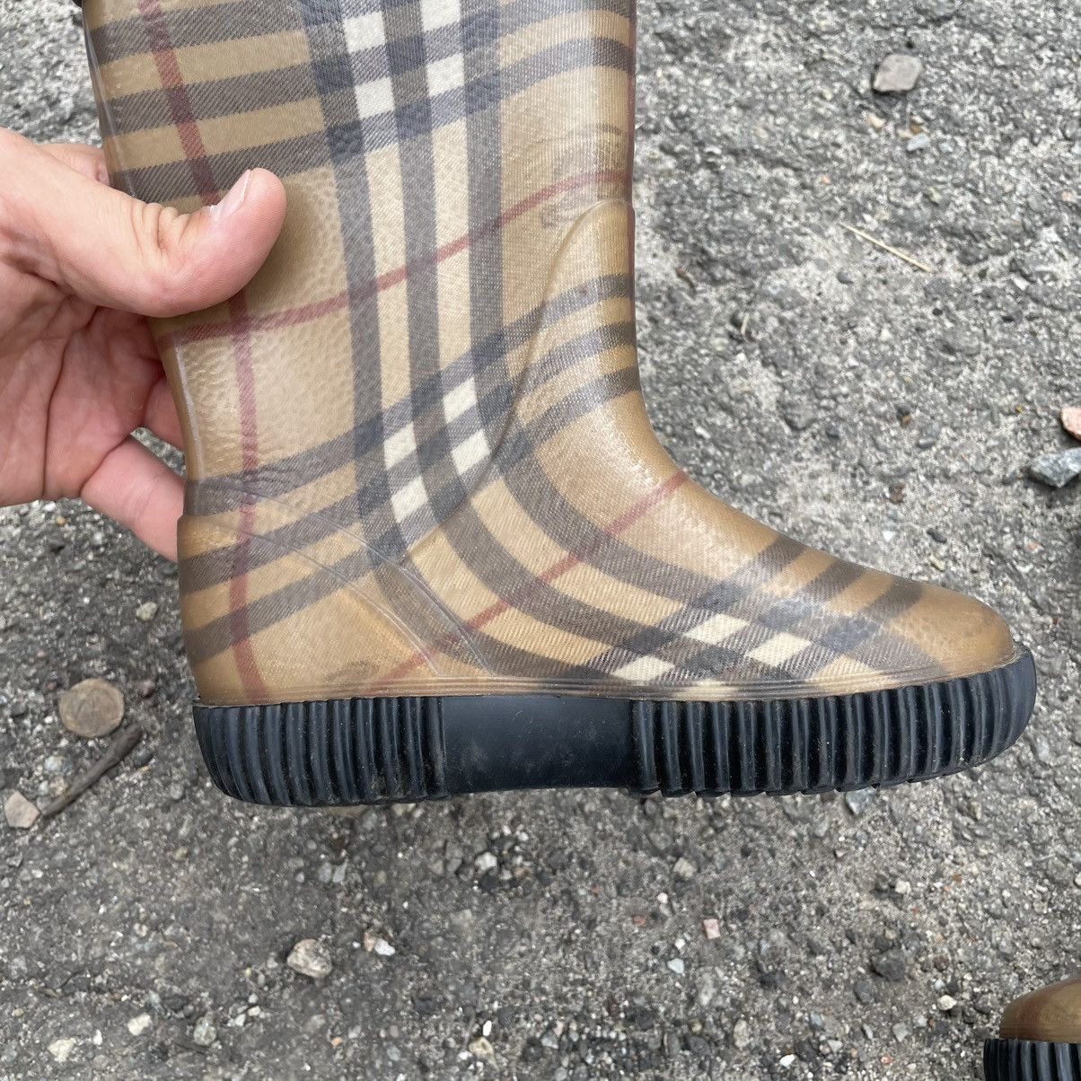 Burberry CHILD 28 Burberry Nova Check Rubber Rain Boots shoes sneaker Size US 4 / IT 34 - 6 Thumbnail