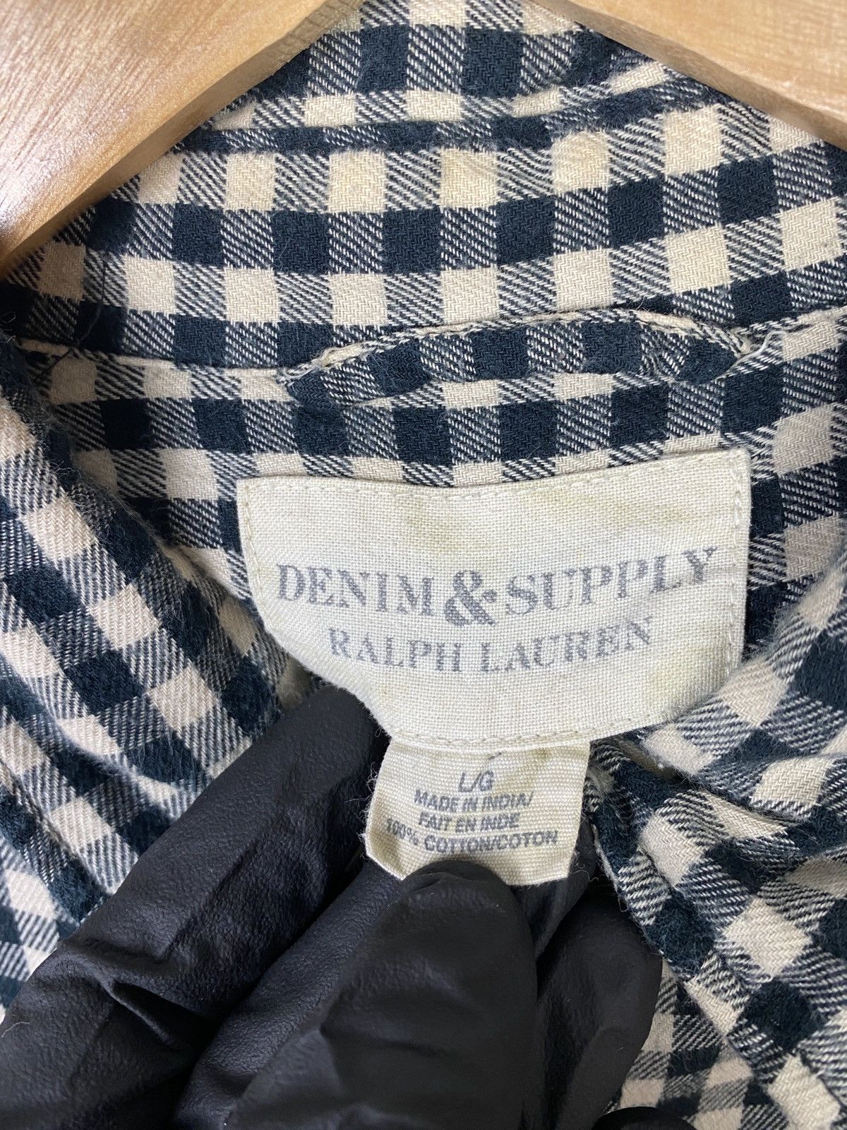 Denim & Supply Ralph Lauren Denim & Supply Ralph Lauren Black Checkered Button Shirt Size US L / EU 52-54 / 3 - 9 Thumbnail