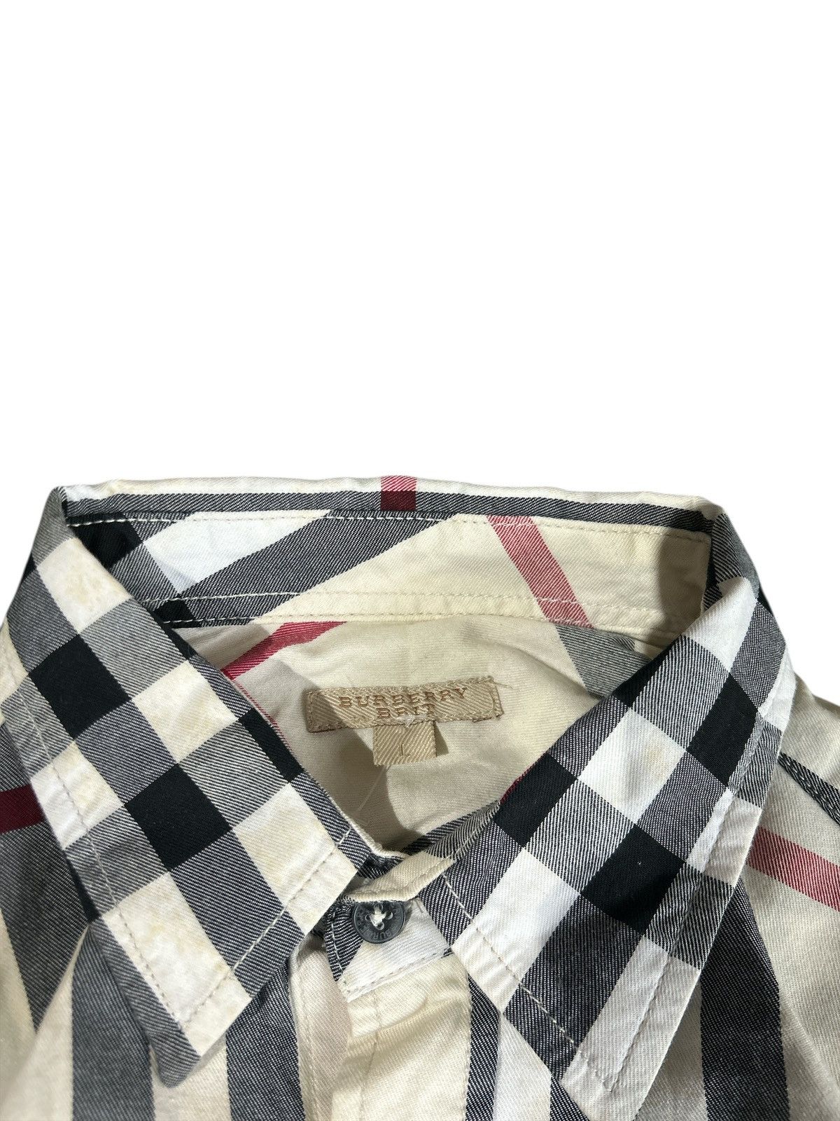 Burberry Burberry Brit Long Sleeve Check Shirt Classic Pattern Size US L / EU 52-54 / 3 - 2 Thumbnail