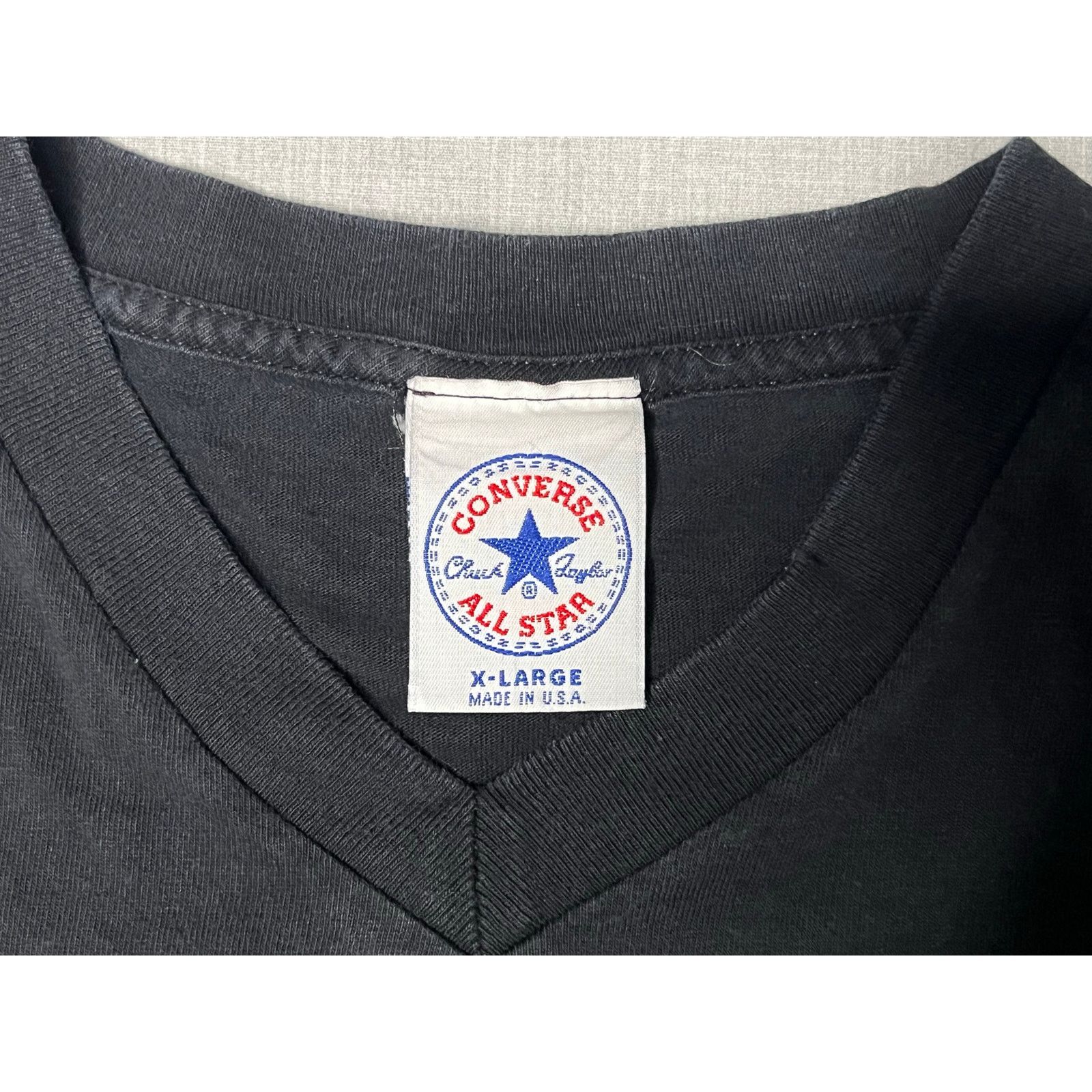 Converse × Vintage Vintage 90s Converse All Star Chuck Taylor V-Neck T-shirt XL Size US XL / EU 56 / 4 - 4 Thumbnail