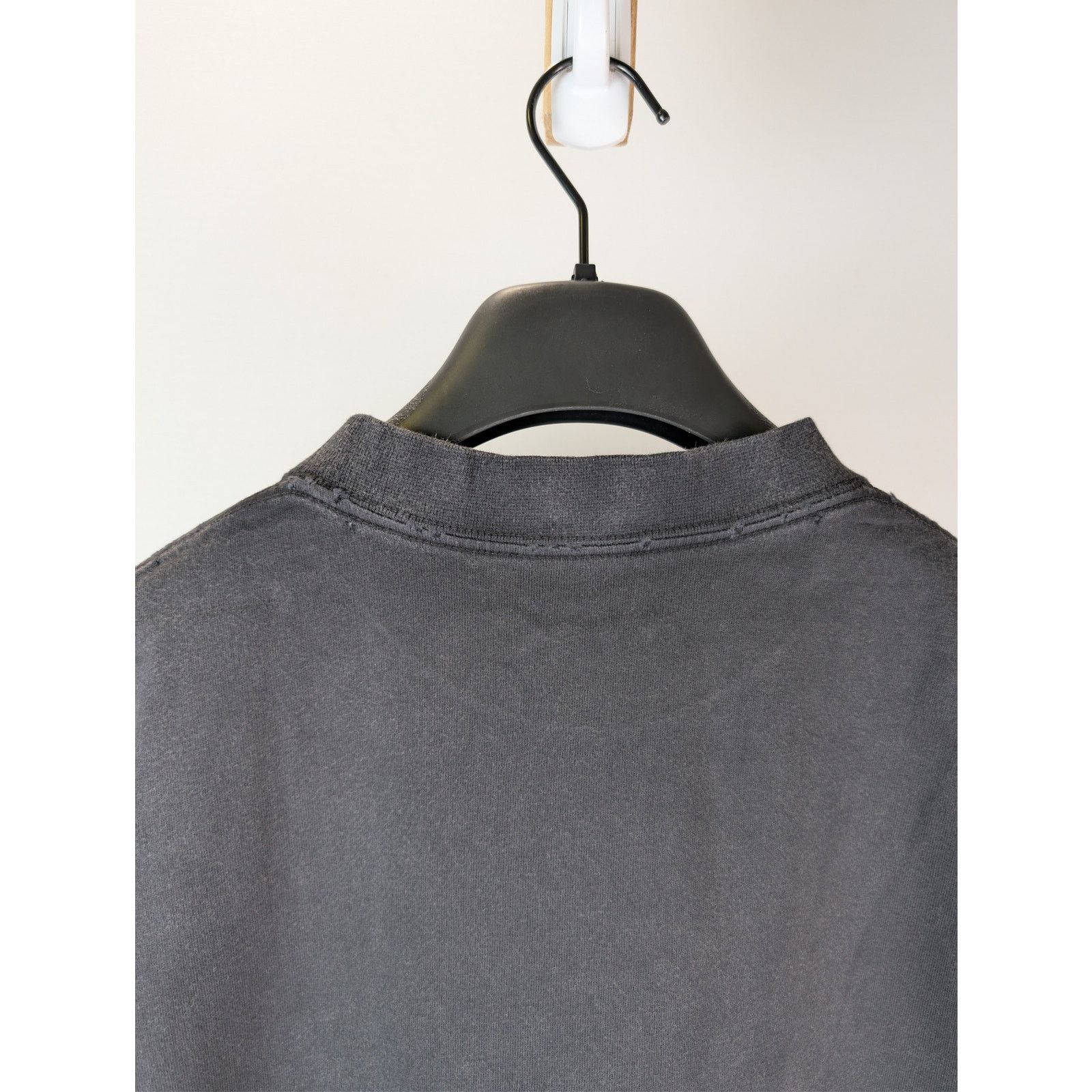 Balenciaga o1rshd1 Distressed DIY College Printed Cotton T-Shirt Black Size US S / EU 44-46 / 1 - 16 Thumbnail