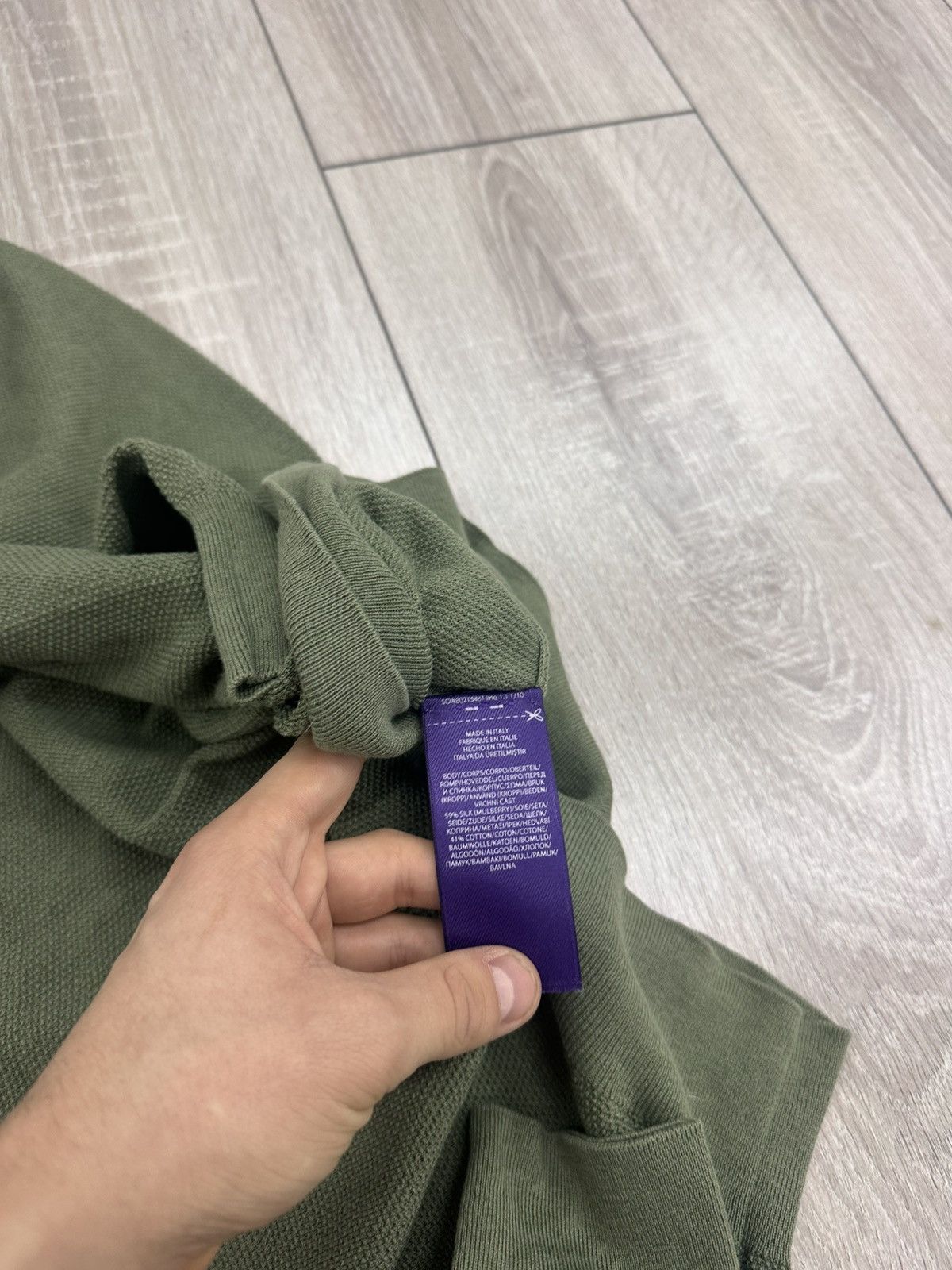 Polo Ralph Lauren Ralph Lauren Purple label LogoSilk and Cotton Polo Shirt Size US XL / EU 56 / 4 - 8 Thumbnail