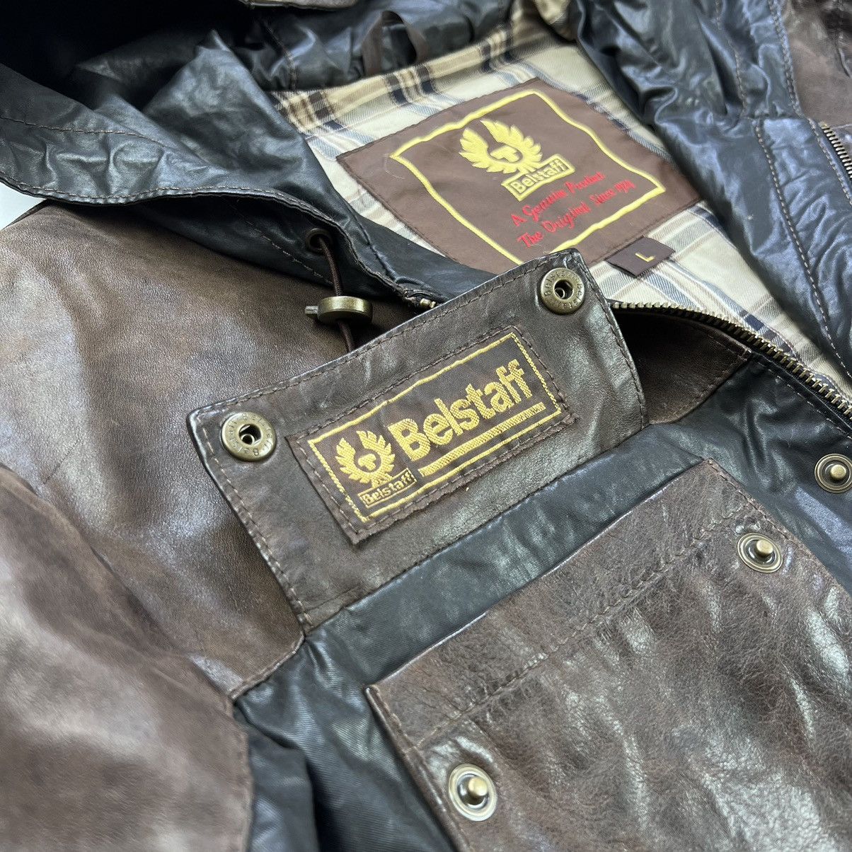 Belstaff Belstaff gold label leather hooded bomber jacket Size US M / EU 48-50 / 2 - 4 Thumbnail