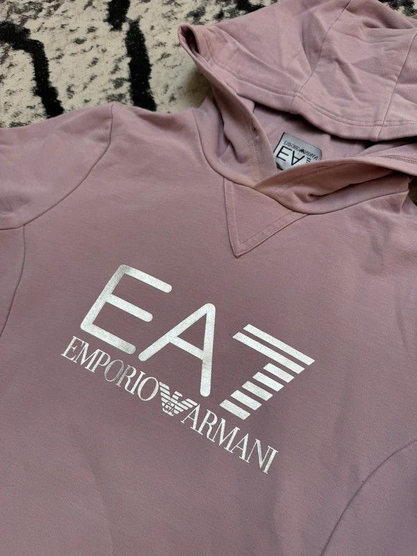 Emporio Armani Emporio Armani EA7 hoodie pink lilac XS Size XS / US 0-2 / IT 36-38 - 3 Thumbnail