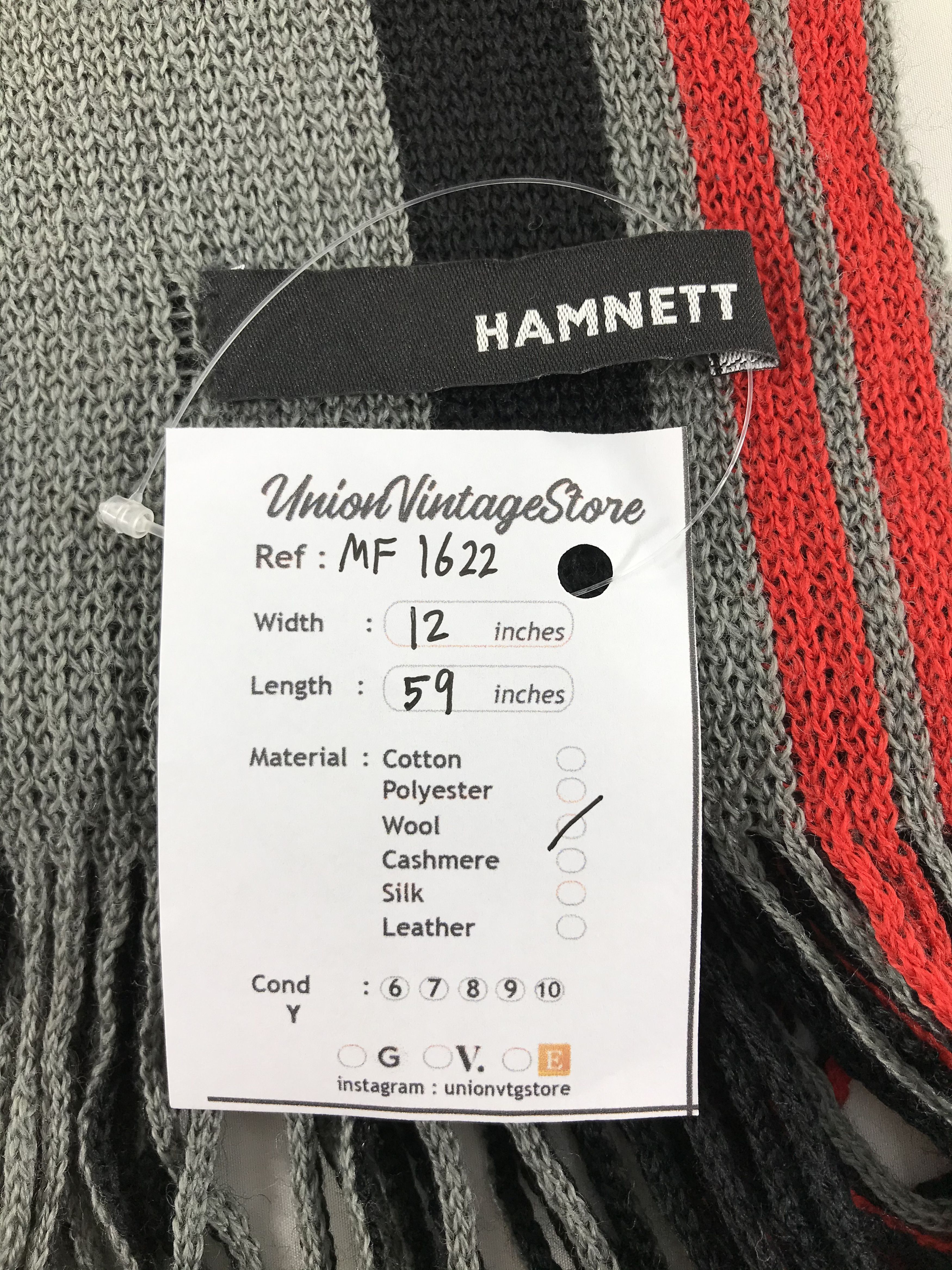 Katharine Hamnett London Vintage Katharine Hamnett Scarf/Muffler/Neckwear MF1622 Size ONE SIZE - 4 Thumbnail