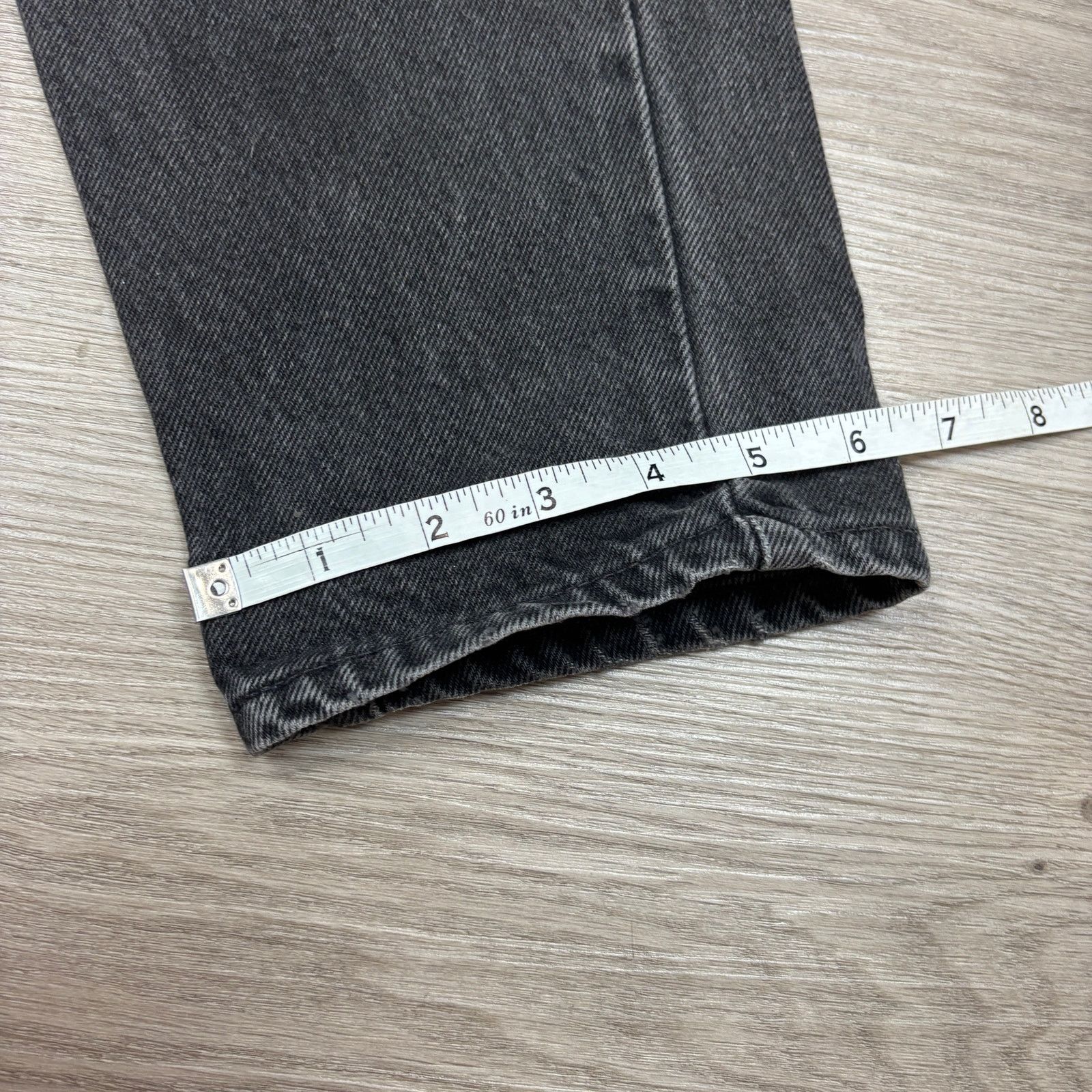 Levi's × Vintage Vintage 90s Levi's 550 Student Relaxed Black Jeans 30x32 Size US 30 / EU 46 - 10 Thumbnail