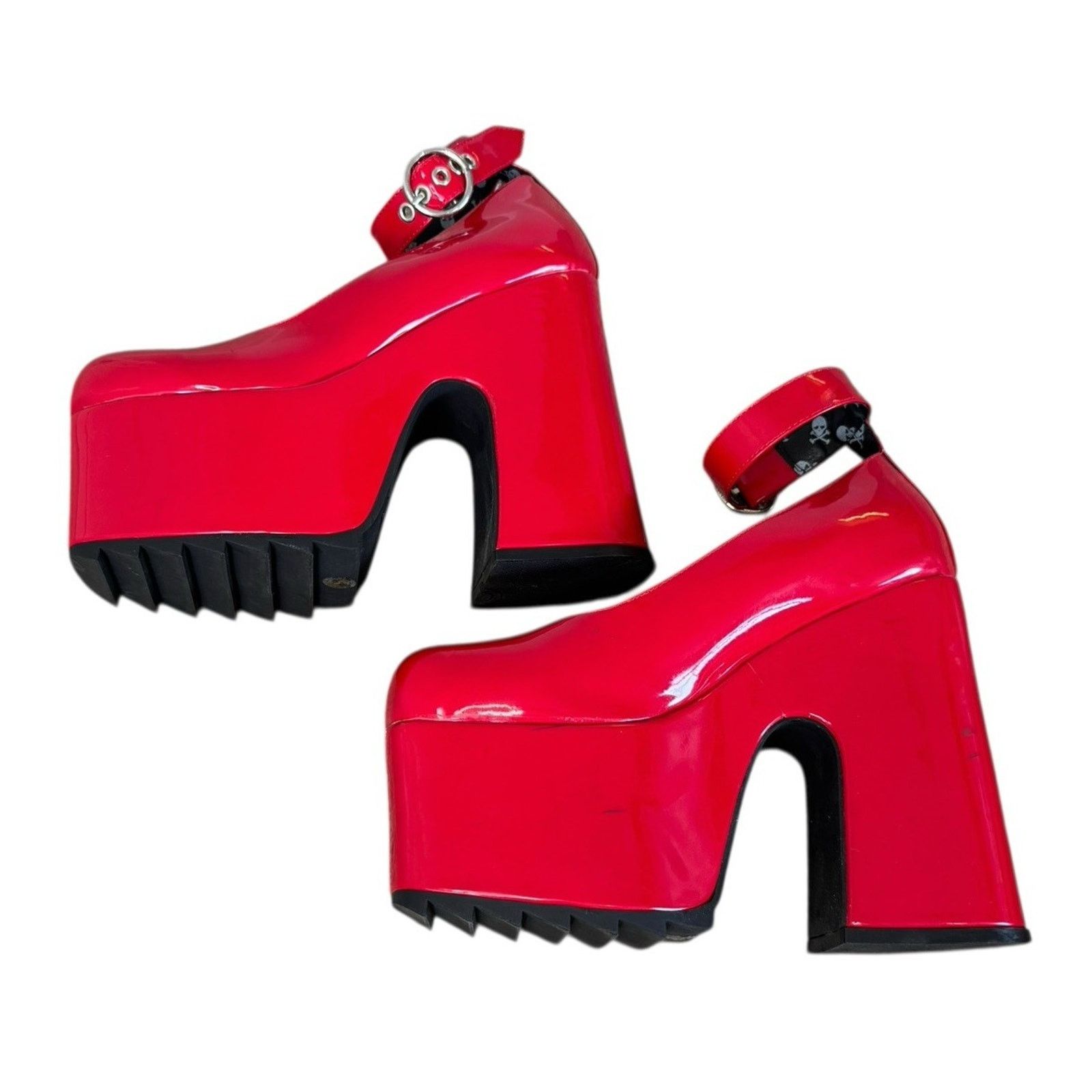 Dolls Kill DOLLSKILL Lamoda Those Days Power Trip Chunky Platform Heels Size US 8 / IT 38 - 10 Thumbnail