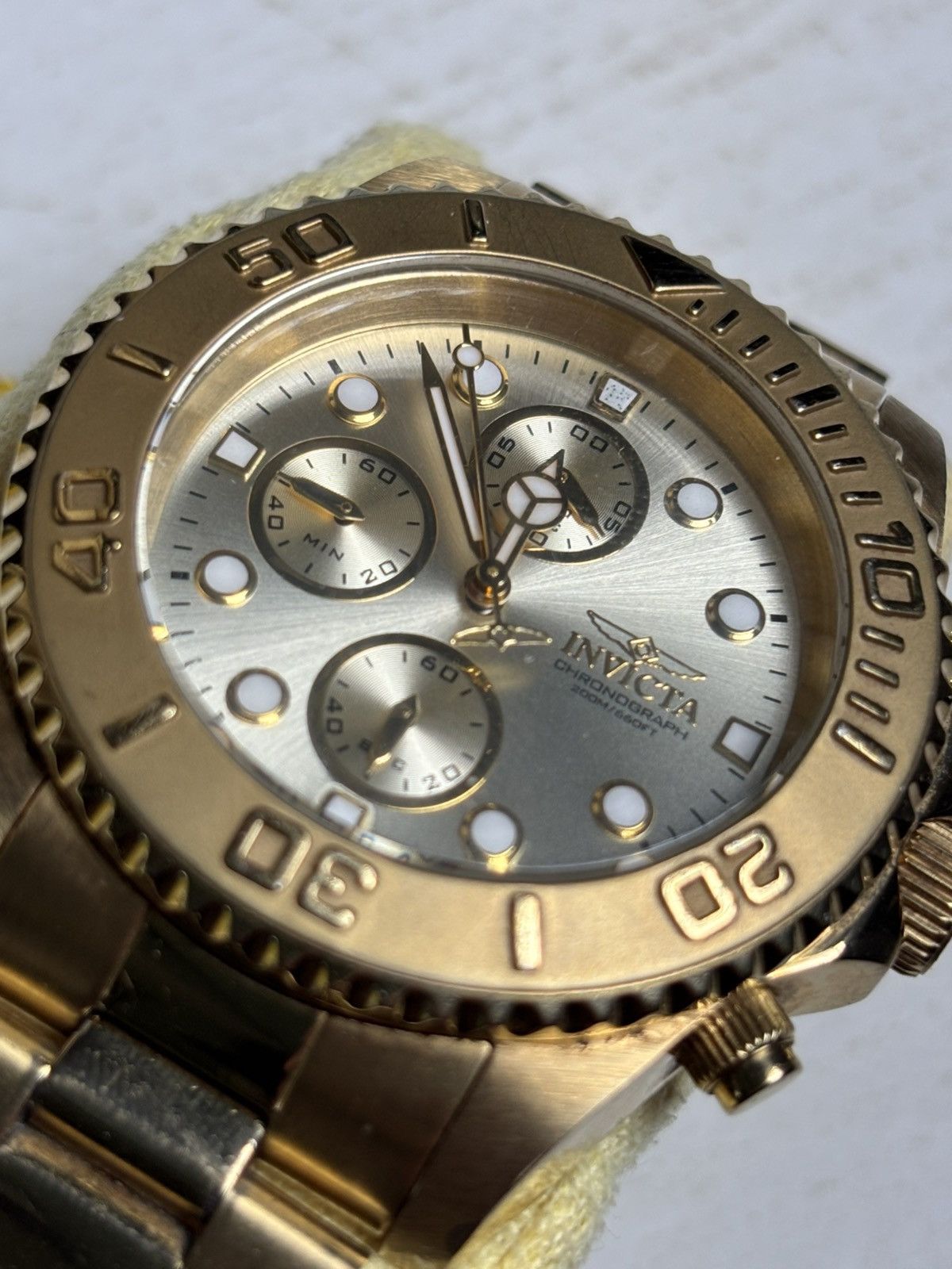 Invicta Invicta Pro Diver Champagne Dial Chronograph Size 36 - 2 Thumbnail