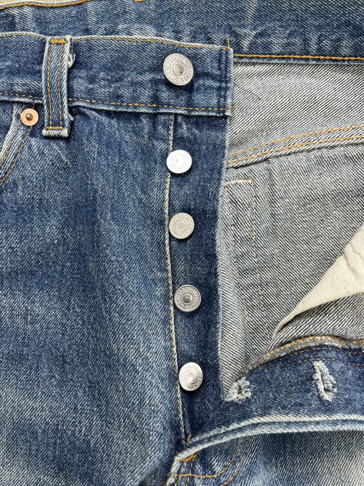 Levi's Vintage Clothing 🇺🇸1990s Vintage Levis 501XX LVC 31x36 Faded Straight Jeans Size US 30 / EU 46 - 8 Thumbnail