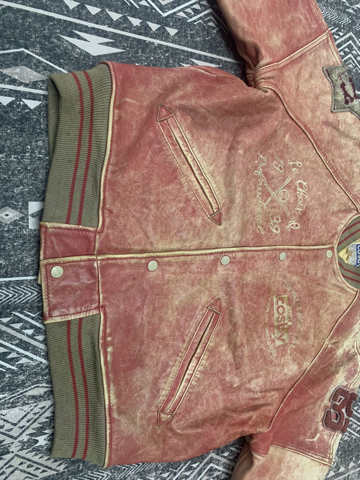 Genuine Leather 80s GERRY COSBY LEATHER BOMBER JACKET NICE FADED Size US M / EU 48-50 / 2 - 4 Thumbnail