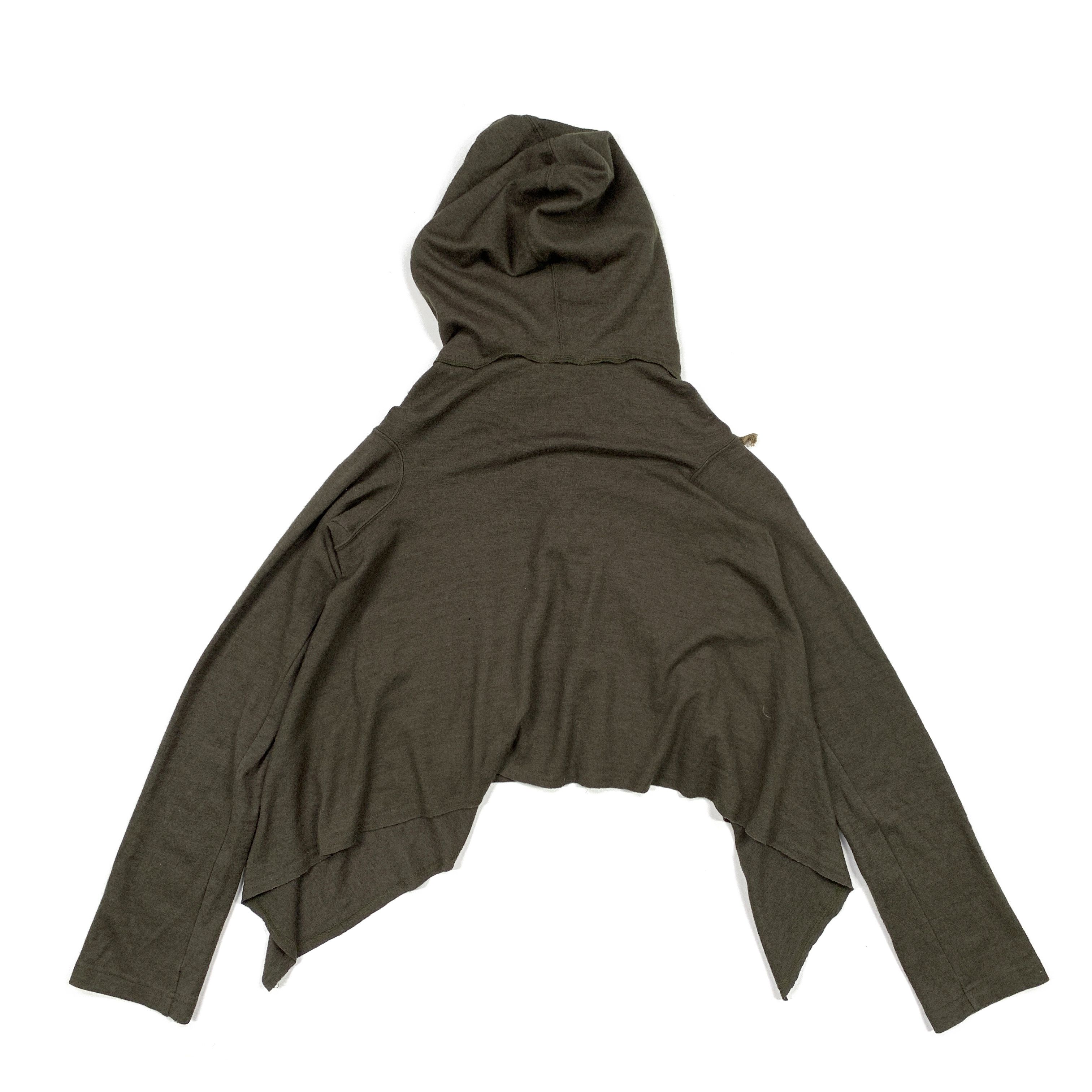 Comme des Garcons 2009 Cropped / Drape Knit Hoodie Size M / US 6-8 / IT 42-44 - 4 Thumbnail