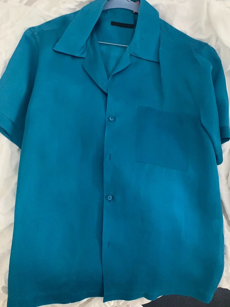 Helmut Lang HELMUT LANG Lake blue organza shirt Size US M / EU 48-50 / 2 - 2 Thumbnail