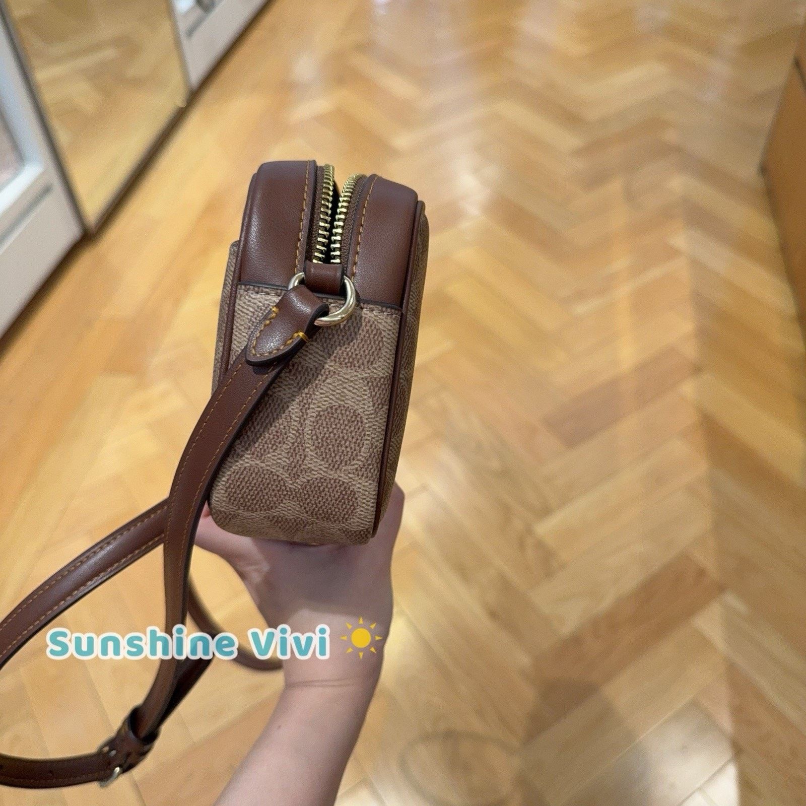 Coach NWT Coach CY752 Mini Jamie Camera Bag Signature Tan/Brown Size ONE SIZE - 2 Thumbnail