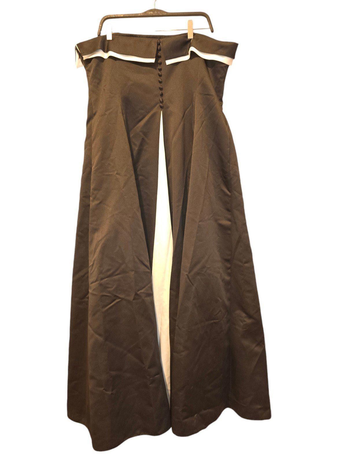 Designer Elegant Michaelangelo Black & White Strapless Gown - Size 20 Size 3XL / US 20-22 - 4 Thumbnail