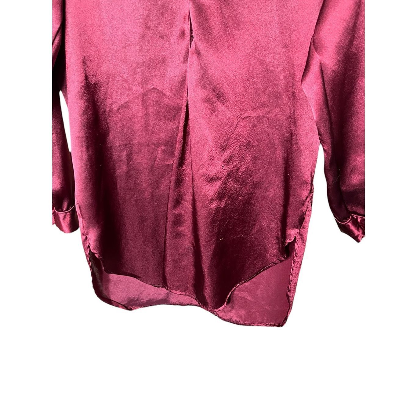 Victoria's Secret Vintage Victoria’s Secret Gold Label Maroon Satin Nightgown Size S / US 4 / IT 40 - 3 Thumbnail