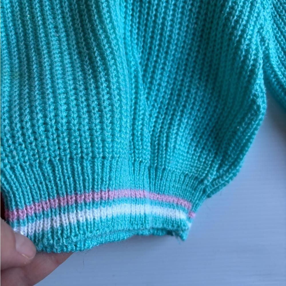 Designer Vintage Anjou Tricot Baby Knitted Sweater Size US XXS / EU 40 - 2 Thumbnail