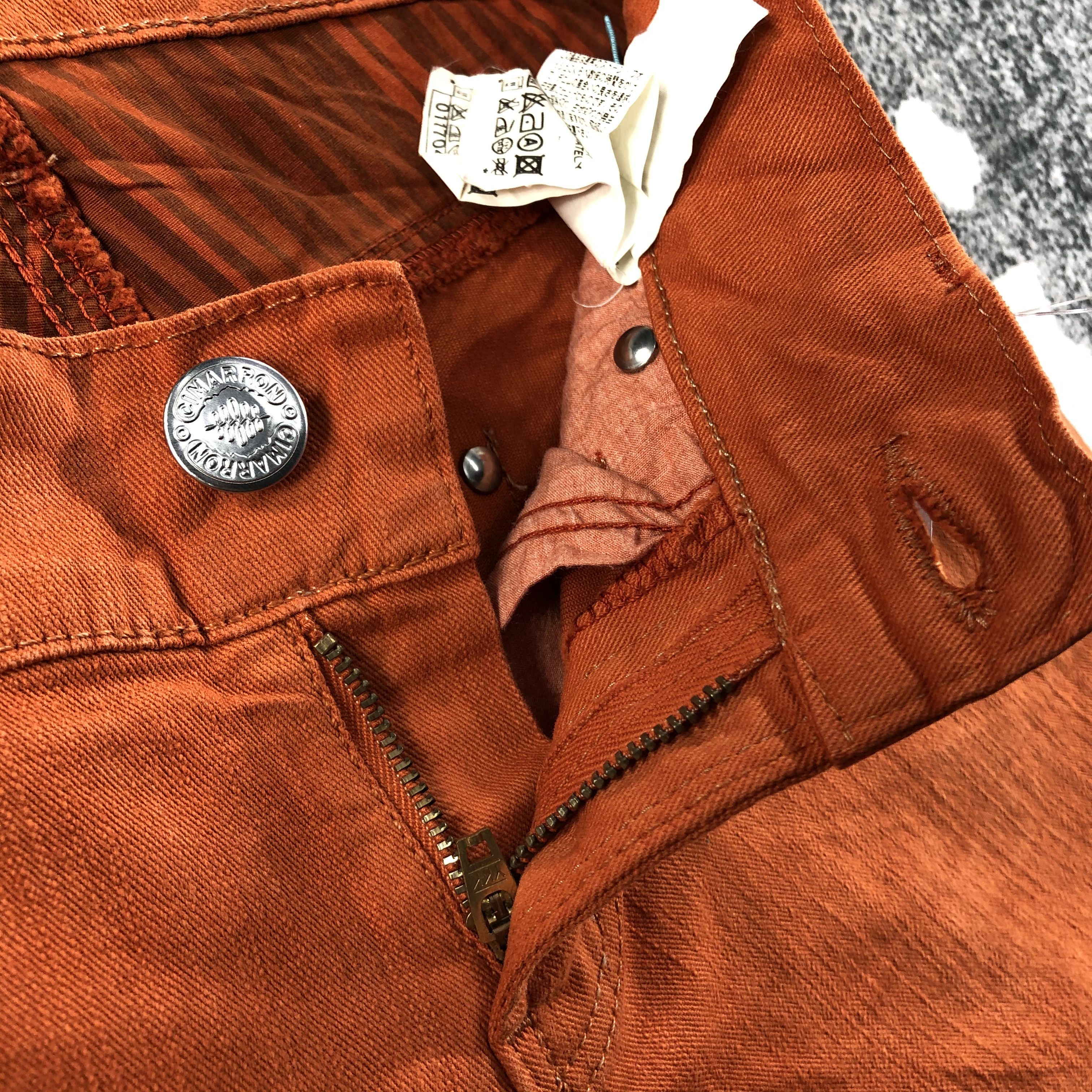 Japanese Brand Cimarron Jeans Orange Boot Cut Flare Denim KJ1807 Size 27" / US 4 / IT 40 - 8 Thumbnail