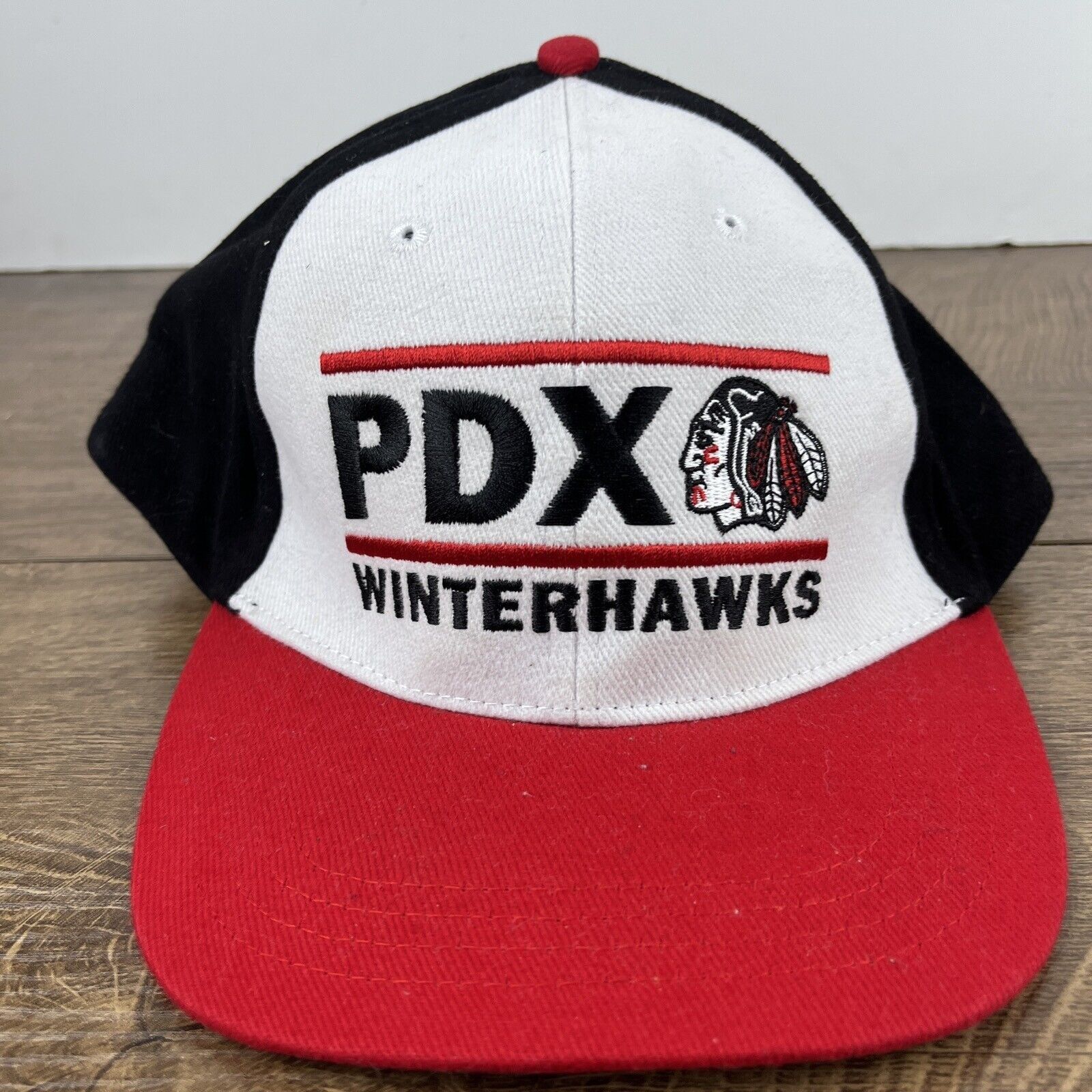 Other Portland Winterhawks PDX Hat Snapback Red Adjustable Hat Adu Size ONE SIZE - 6 Thumbnail
