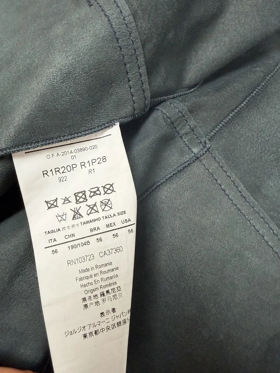 Emporio Armani SS2014 Emporio Armani Biker Symetric Black Leather Jacket Size US L / EU 52-54 / 3 - 7 Thumbnail