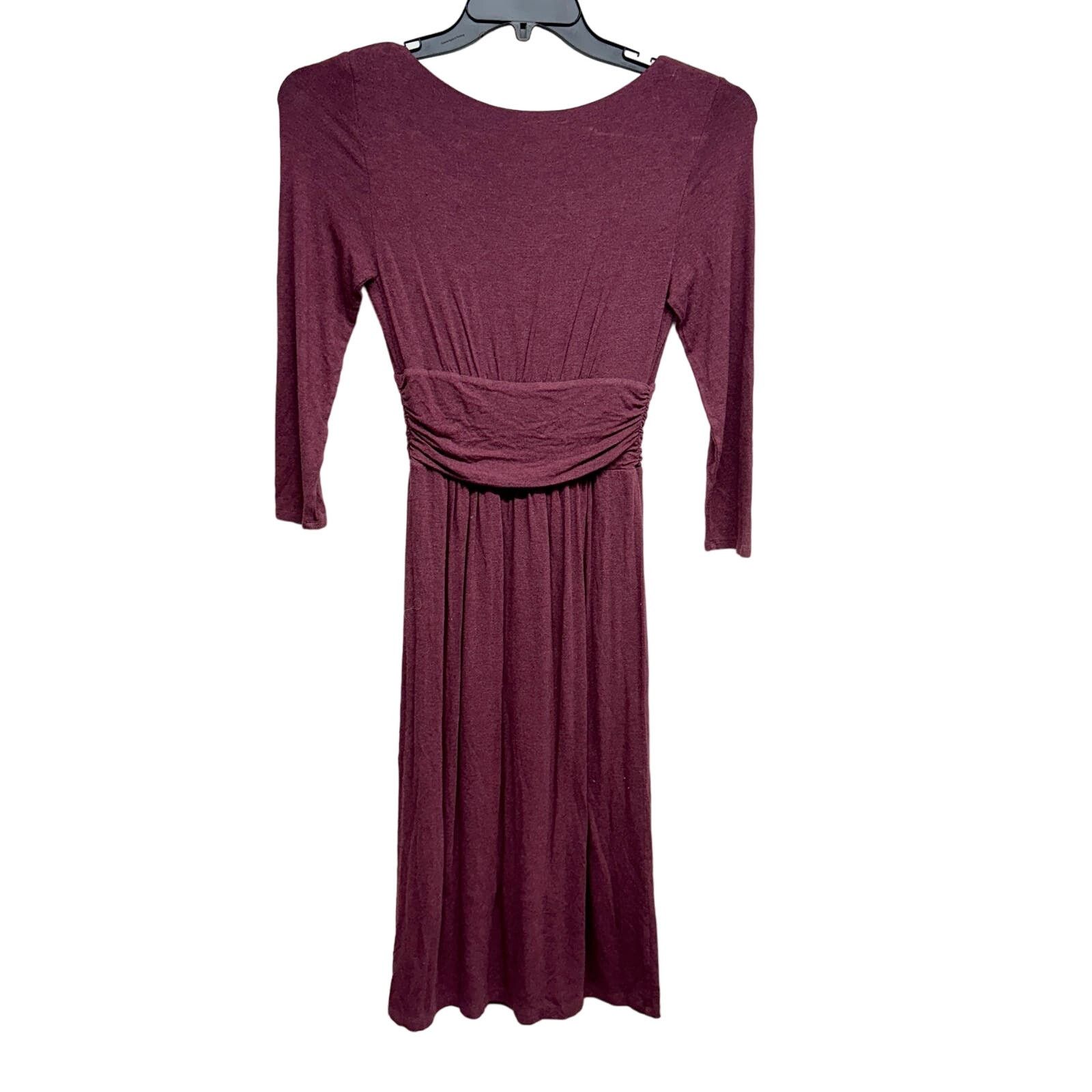 Anthropologie Anthropologie Maeve Women Purple Wrap Dress berry Size XS Size XS / US 0-2 / IT 36-38 - 4 Thumbnail