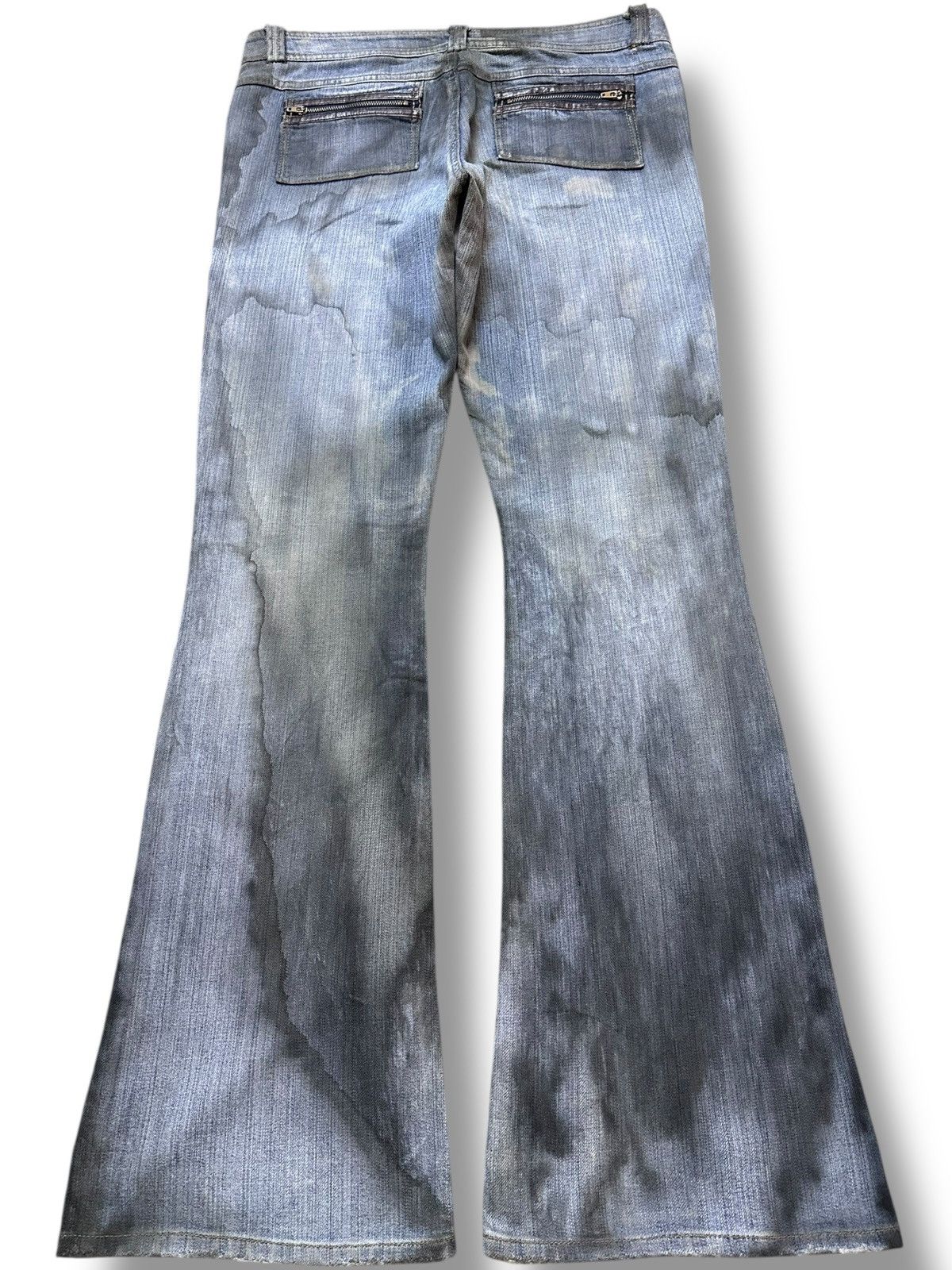 Japanese Brand Vintage Pozzyrap Flare Bootcut Ignite Flame Bush Pants Denim Size US 32 / EU 48 - 7 Thumbnail