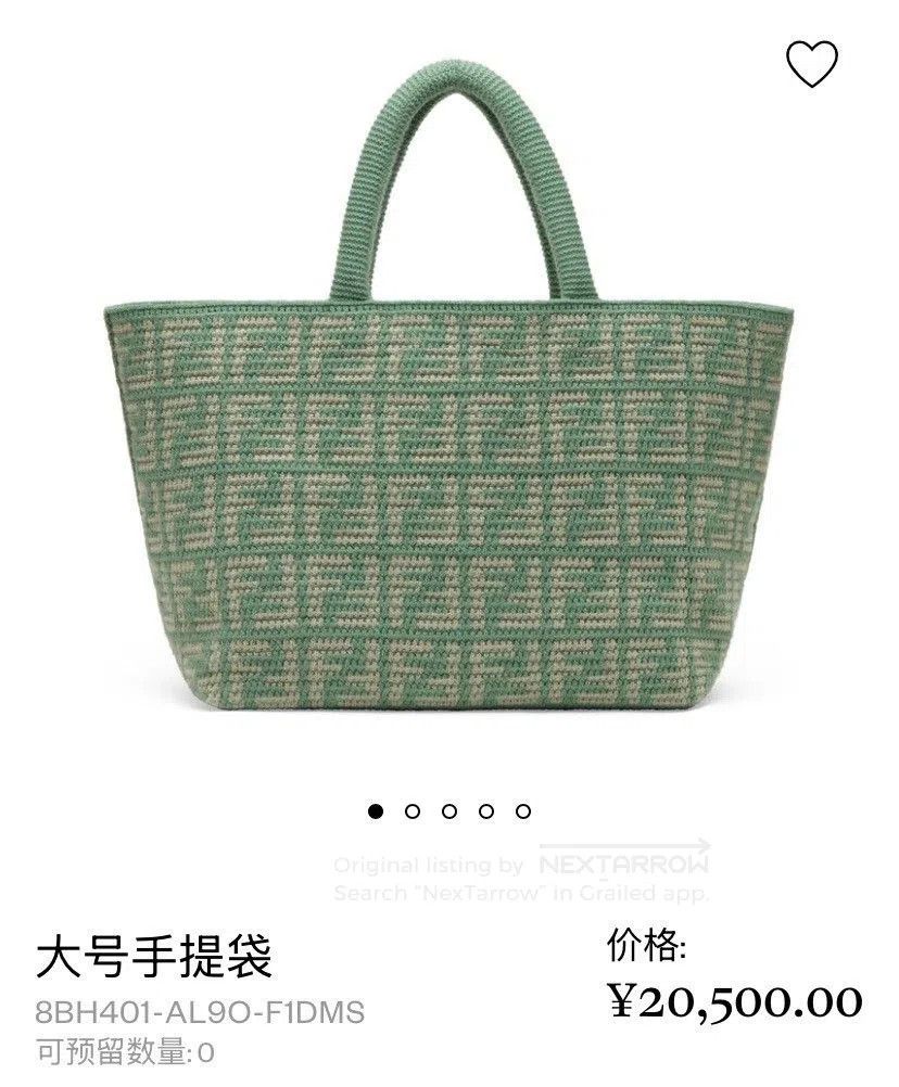Fendi Fendi Monogram Cashmere Tote Bag. Size ONE SIZE - 2 Thumbnail