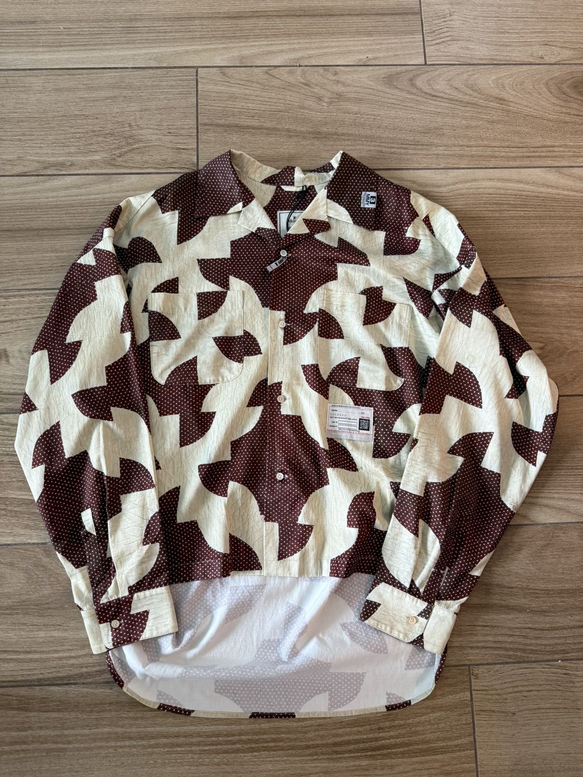 Maison MIHARA YASUHIRO Maison Mihara Yasuhiro Drunker's Path Shirt 'Red' Size US XXS / EU 40 - 1 Thumbnail