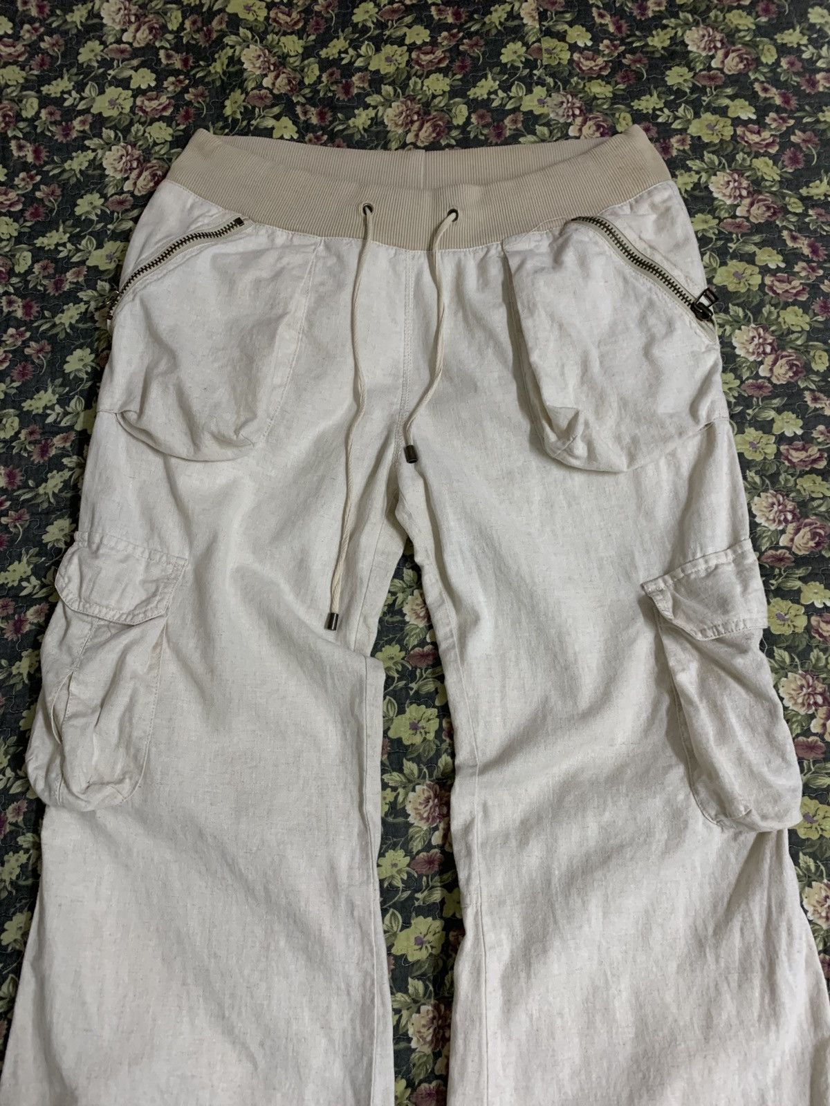 GOA GOA 3D Pocket Flare Cargo Pants Wide Leg Trouser Y2K Style Size US 34 / EU 50 - 4 Thumbnail
