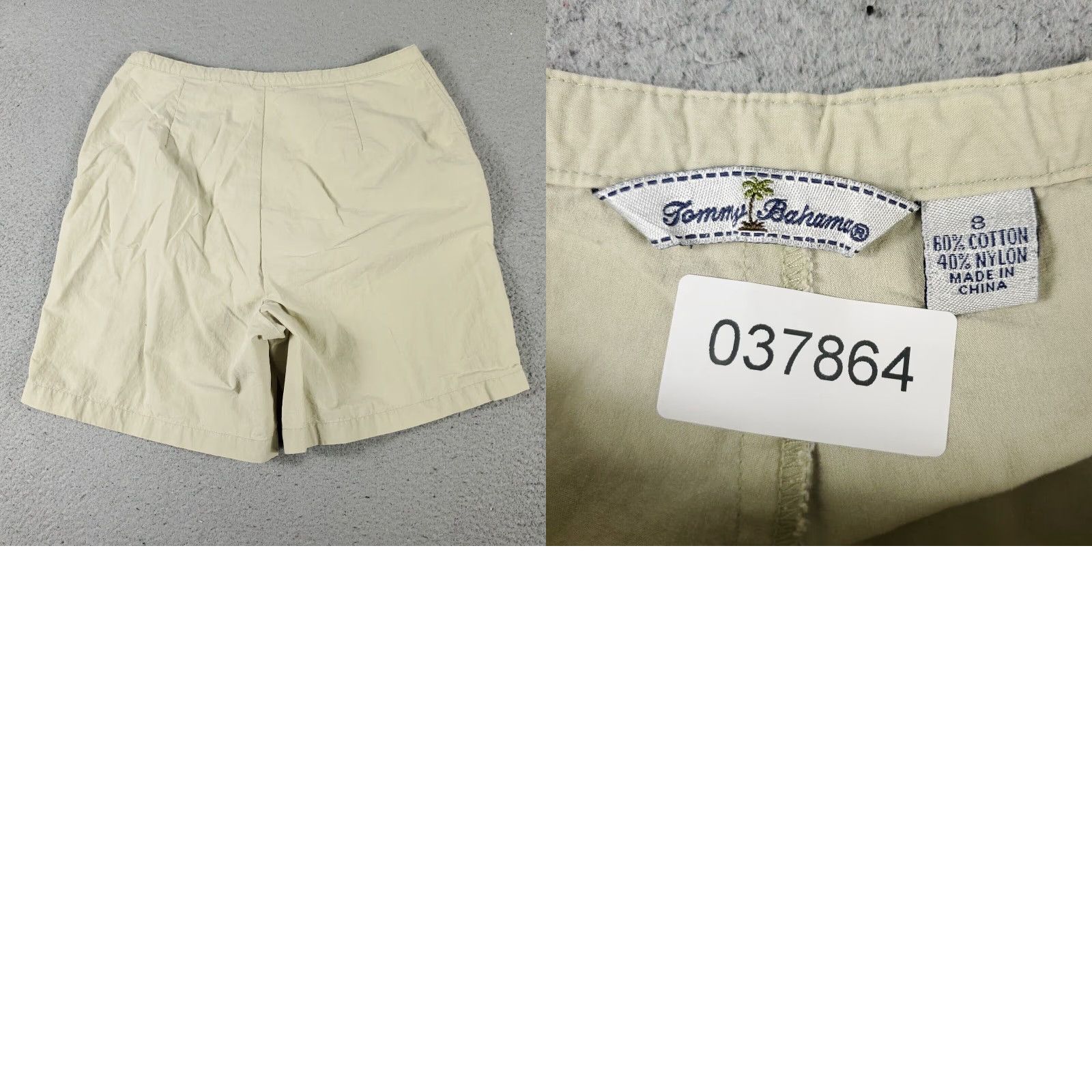 Tommy Bahama VINTAGE Tommy Bahama Women's Chino Shorts Size 8 Beige Flat Front Casual Spring Summer Size 27" / US 4 / IT 40 - 8 Thumbnail