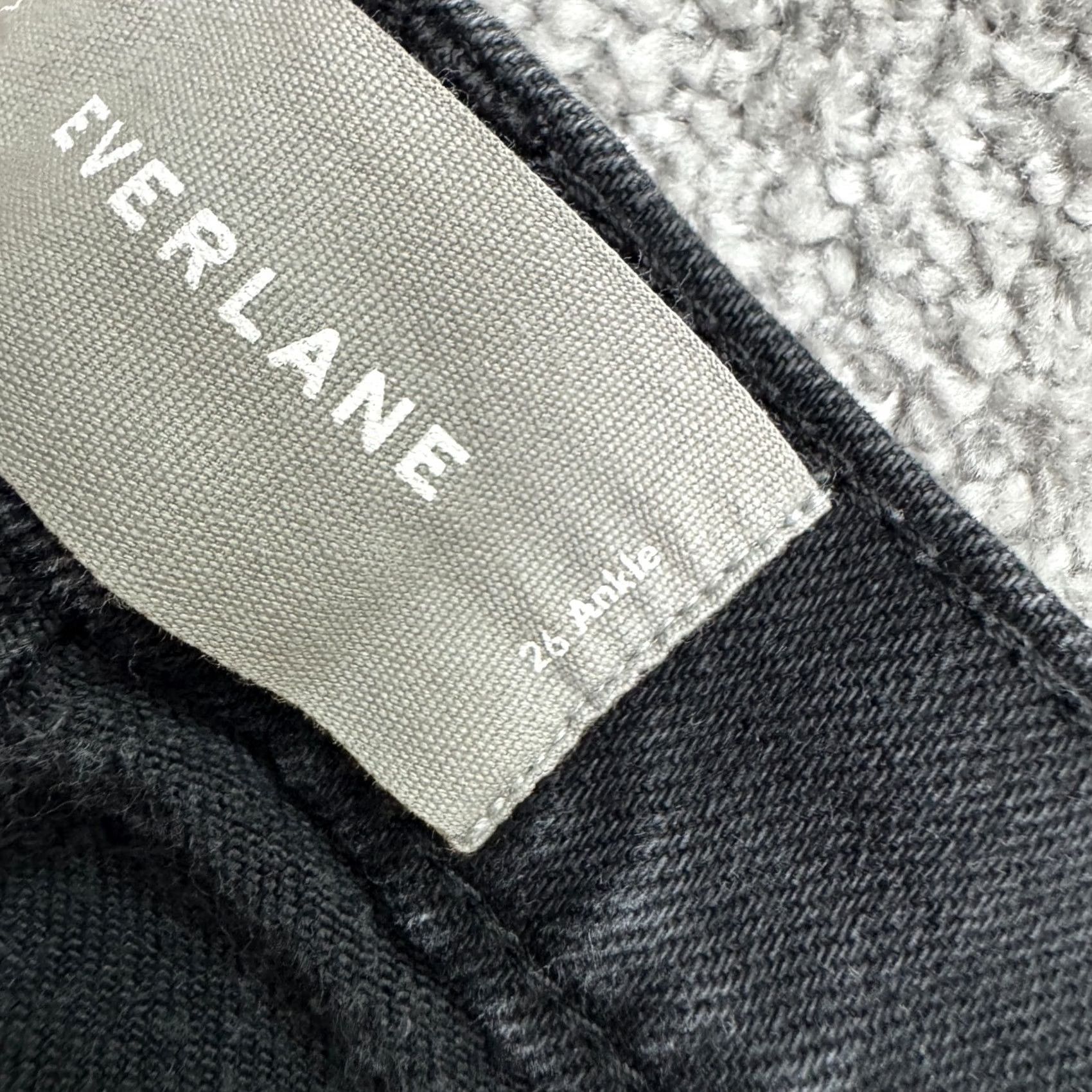 Everlane Everlane Skinny Ankle Denim Jeans Womens 26 Black Mid Rise Cotton Stretch Casual Jeans Size 26" / US 2 / IT 38 - 7 Thumbnail