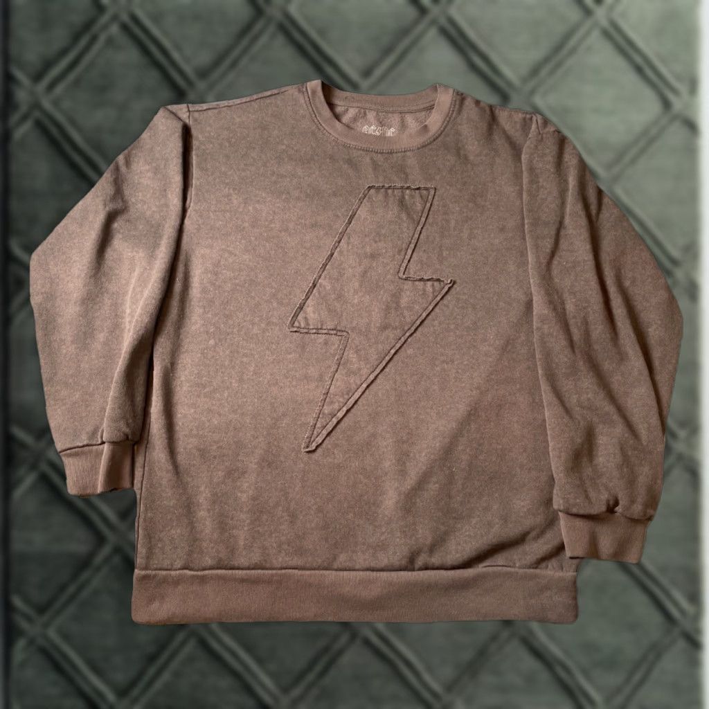 Doublet AC/DC Sweatshirt Gray Patch Double-Sided Crew Neck Dolman Sleeve L Regular Womens Large Size L / US 10 / IT 46 - 1 Thumbnail