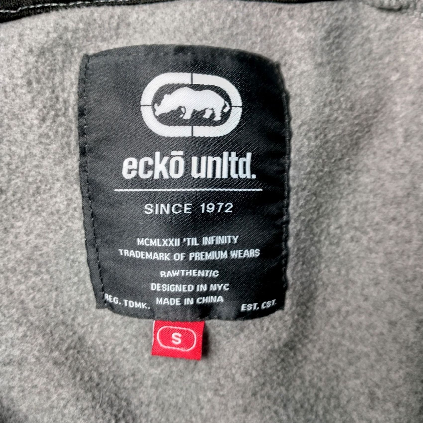 Ecko Unltd. Ecko Unltd Sweatshirt Men Small Gray Black Snap Hoodie Streetwear VINTAGE? No — use provided rules. Size US S / EU 44-46 / 1 - 7 Thumbnail