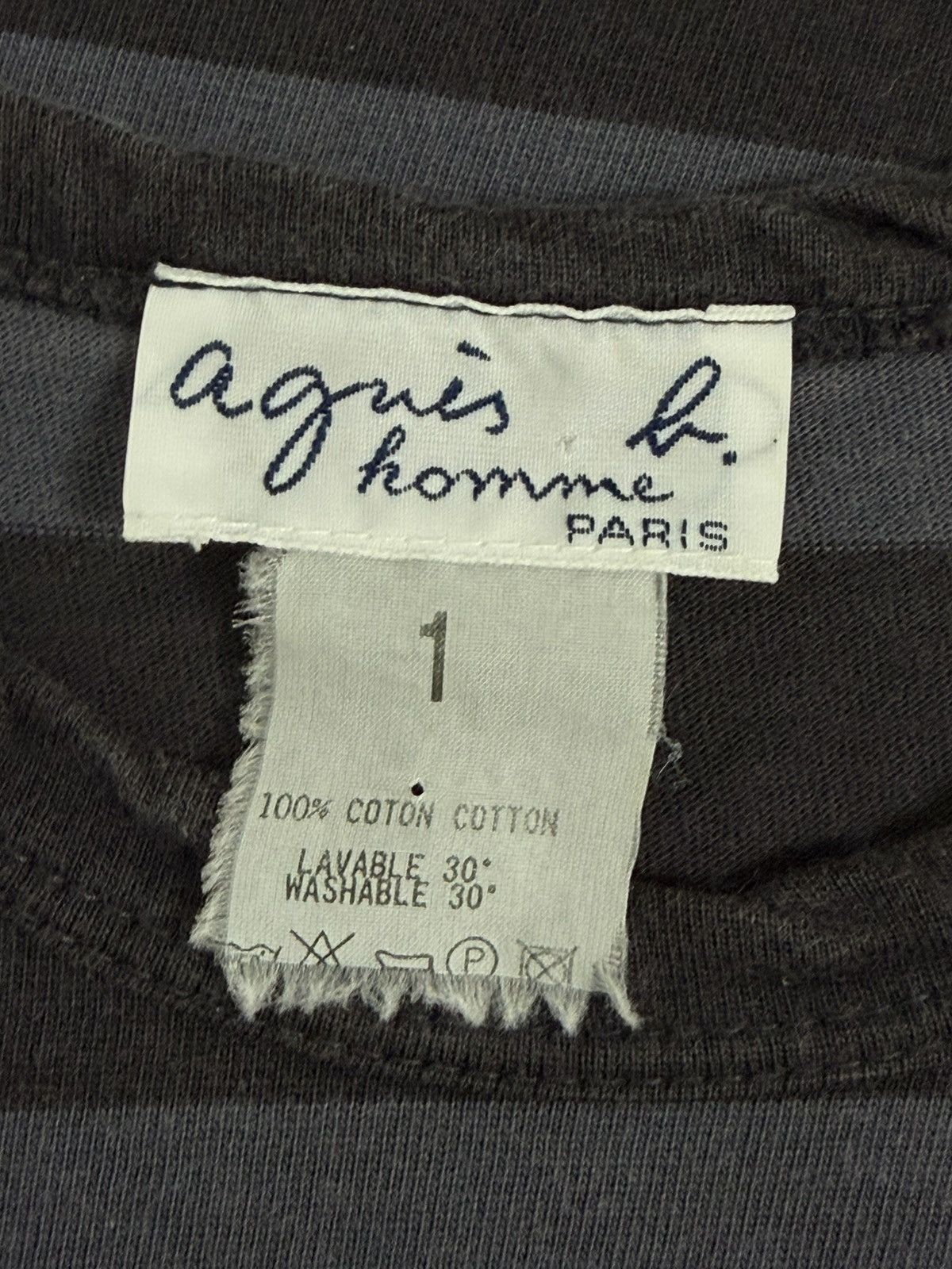 agnes b. Agnes B homme paris stripe shirt Size US S / EU 44-46 / 1 - 4 Thumbnail