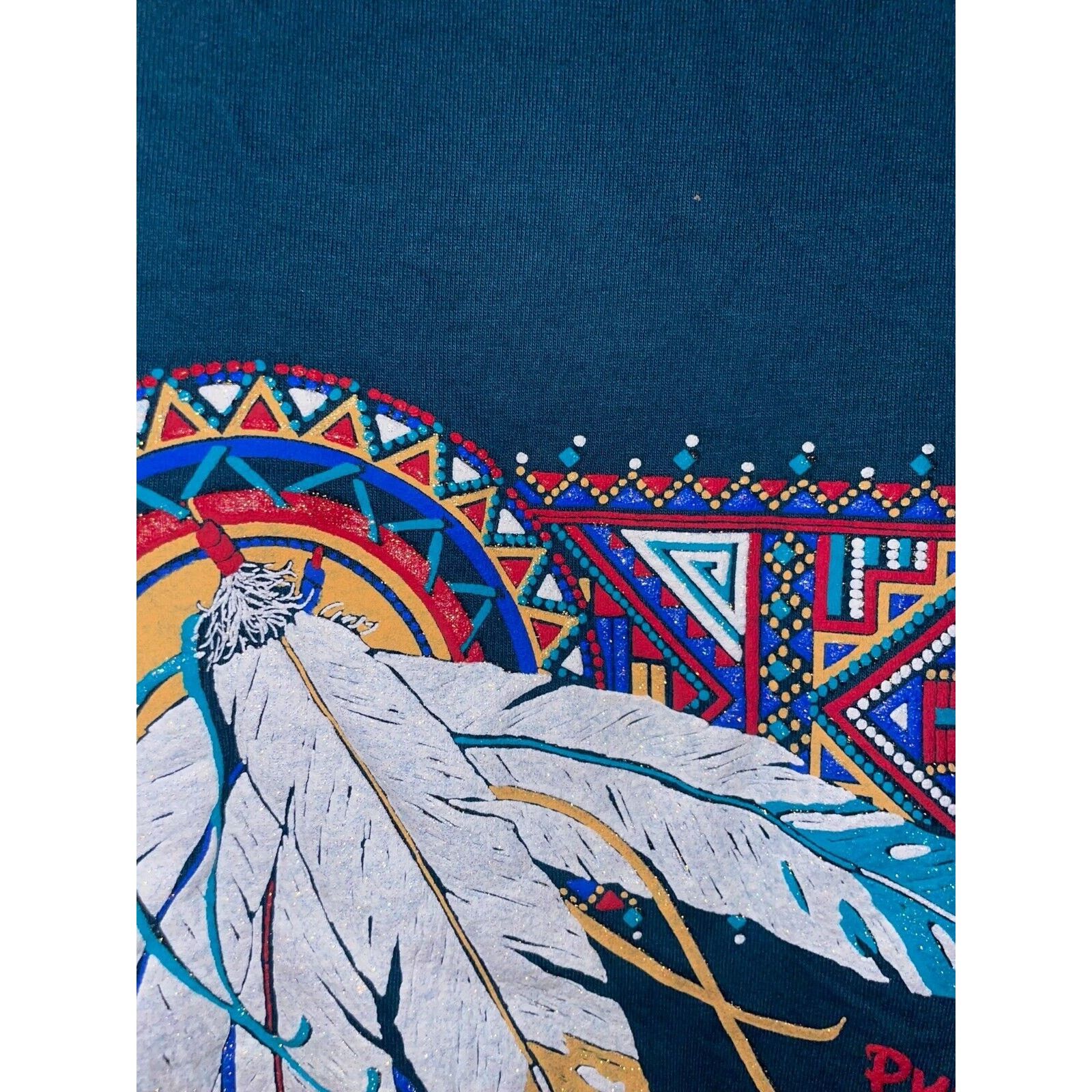 Jerzees Vintage Pueblo Of Acoma Shirt Native Amercian Tee 90s VTG XL Size US XL / EU 56 / 4 - 3 Thumbnail
