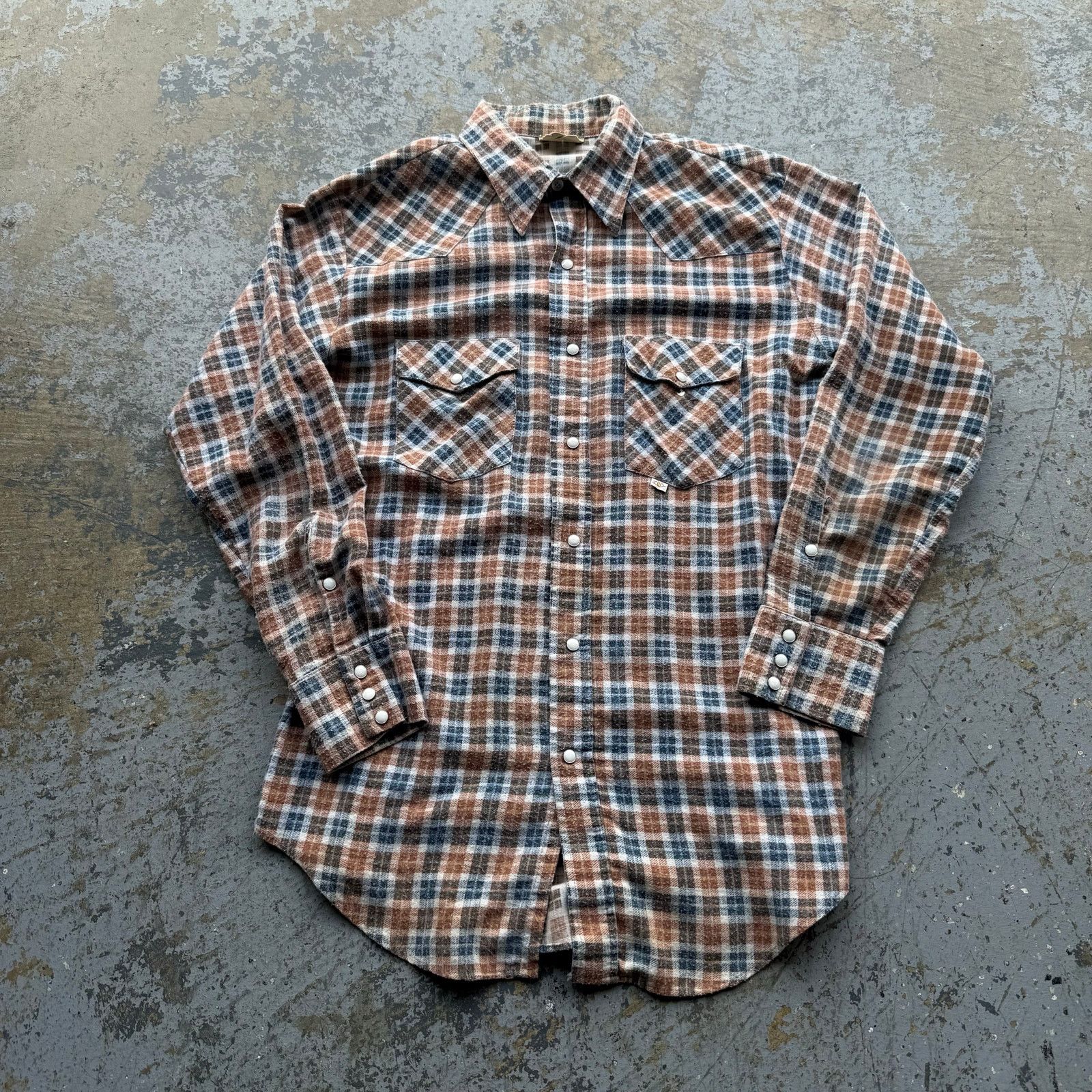 Vintage Vintage Key Kountry Koordinates Plaid Pearl Snap Button Up Size US M / EU 48-50 / 2 - 1 Thumbnail