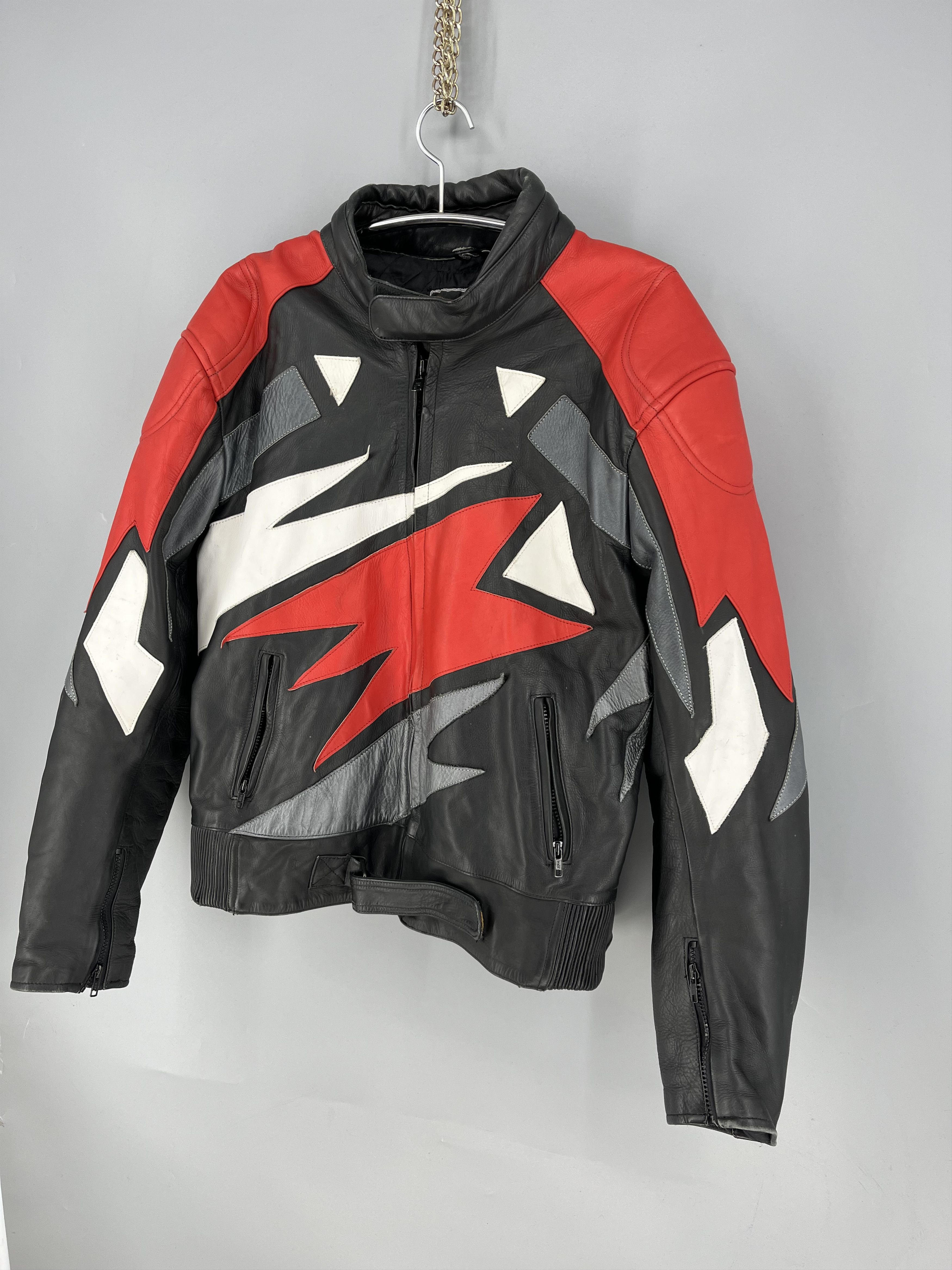 Leather VTG Motorcycle Joe Rocket Leather Jacket Rare Red Black xxxl Size US XXL / EU 58 / 5 - 3 Thumbnail
