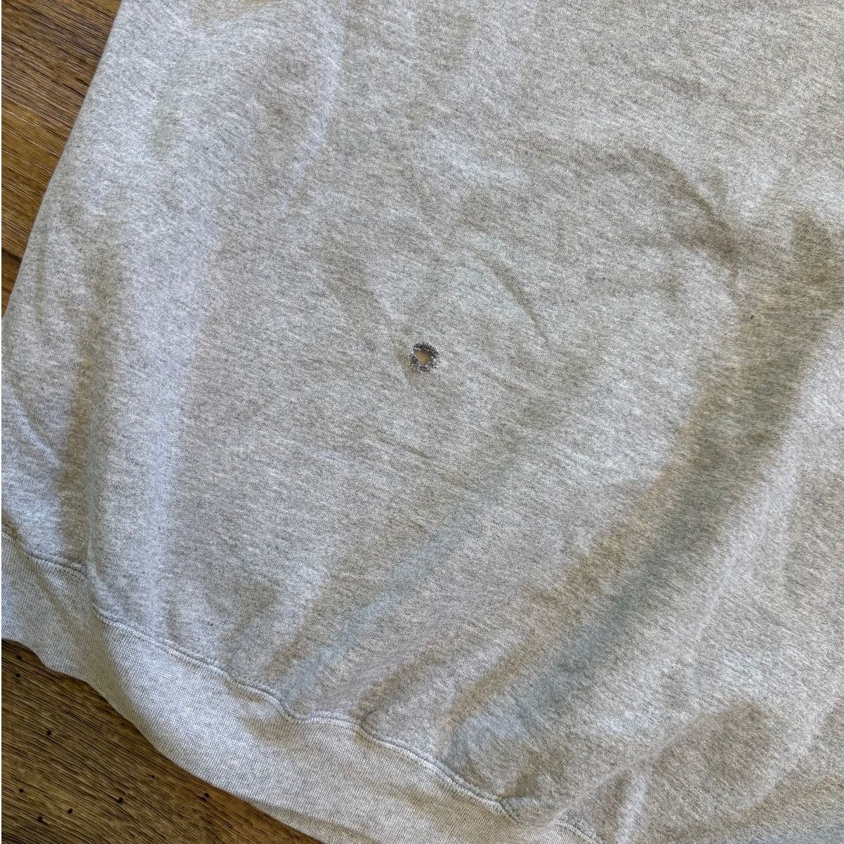 Hanes Vintage 90s Hanes Blank Gray Crewneck Sweatshirt Size US XL / EU 56 / 4 - 2 Thumbnail
