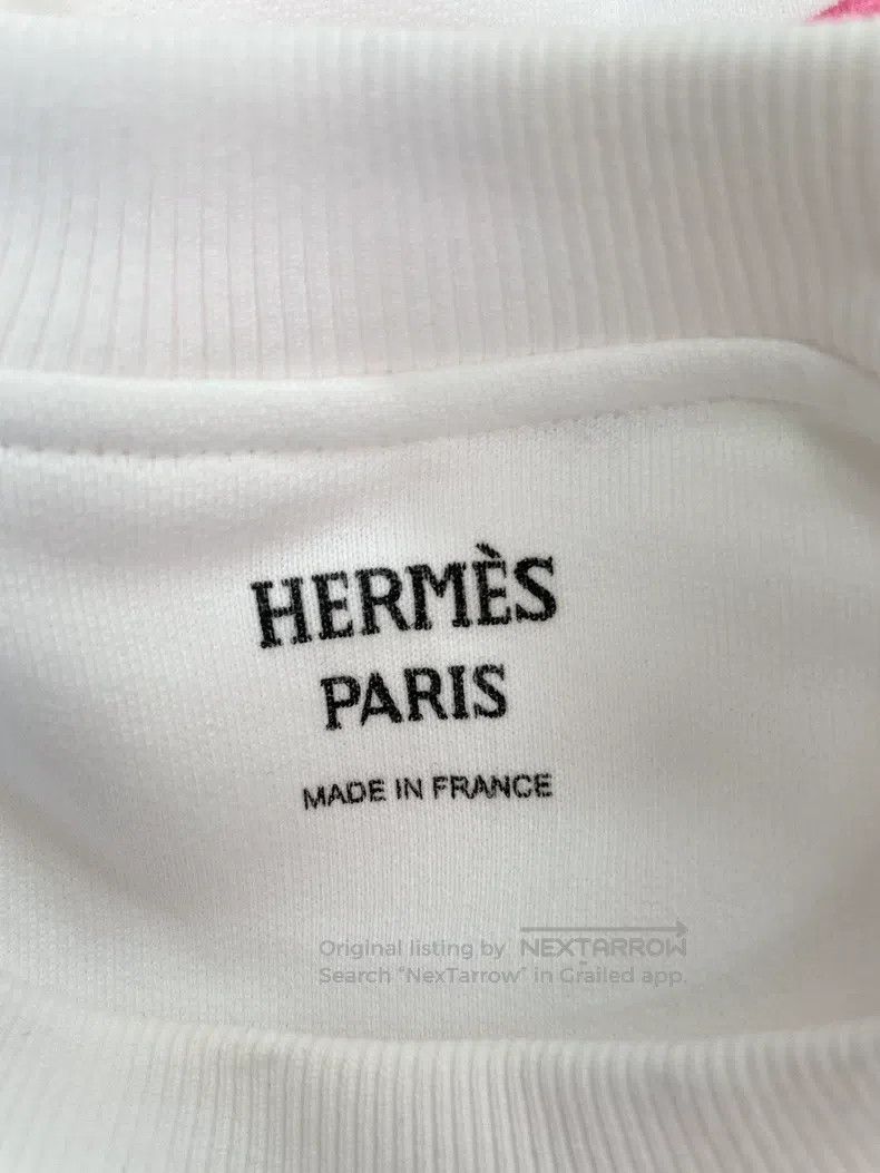 Hermes Hermes Painted Embroidered White Crewneck Sweatshirt Size XS / US 0-2 / IT 36-38 - 5 Thumbnail