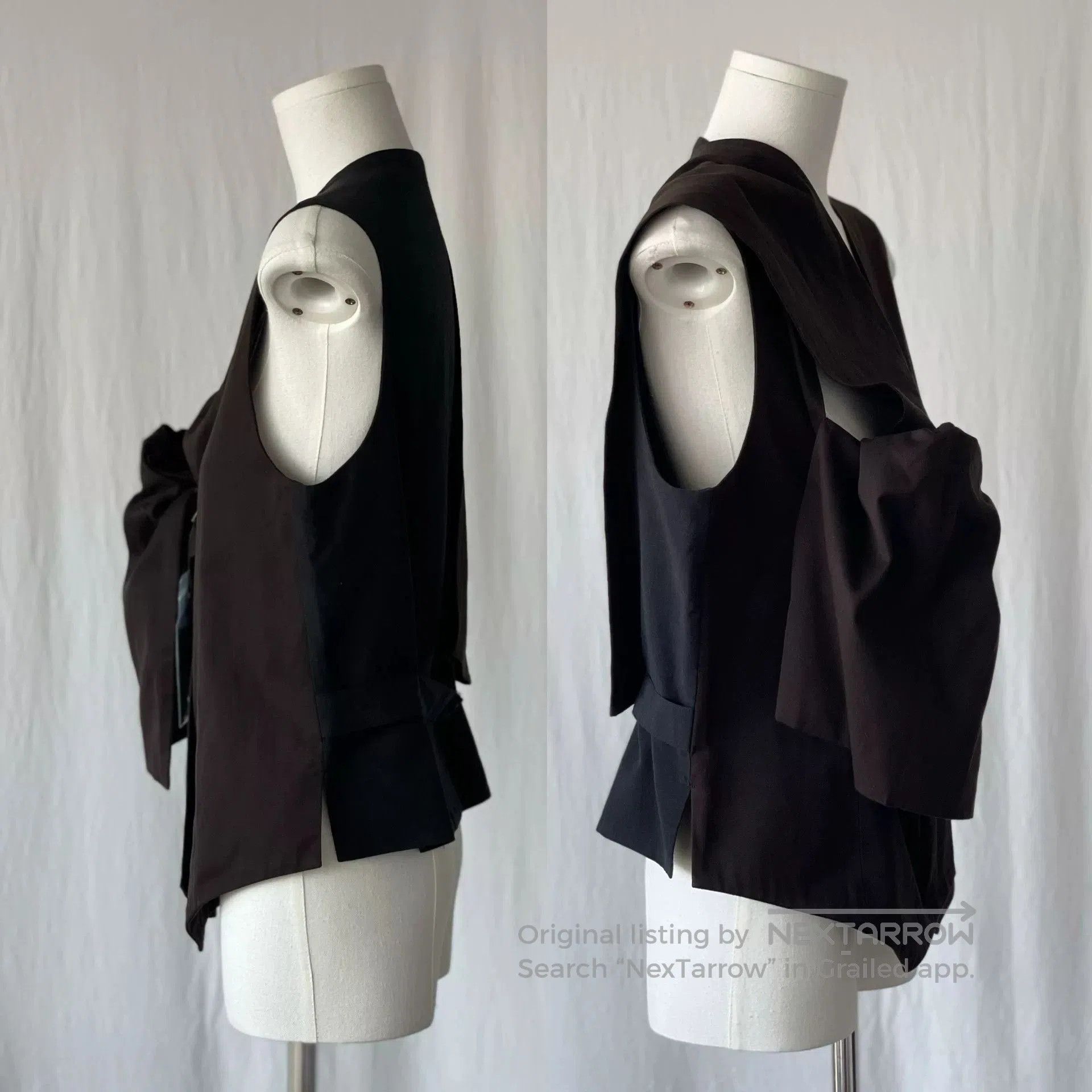 Y's Y's Yamamoto Versatile Vest in Black. Size L / US 10 / IT 46 - 7 Thumbnail