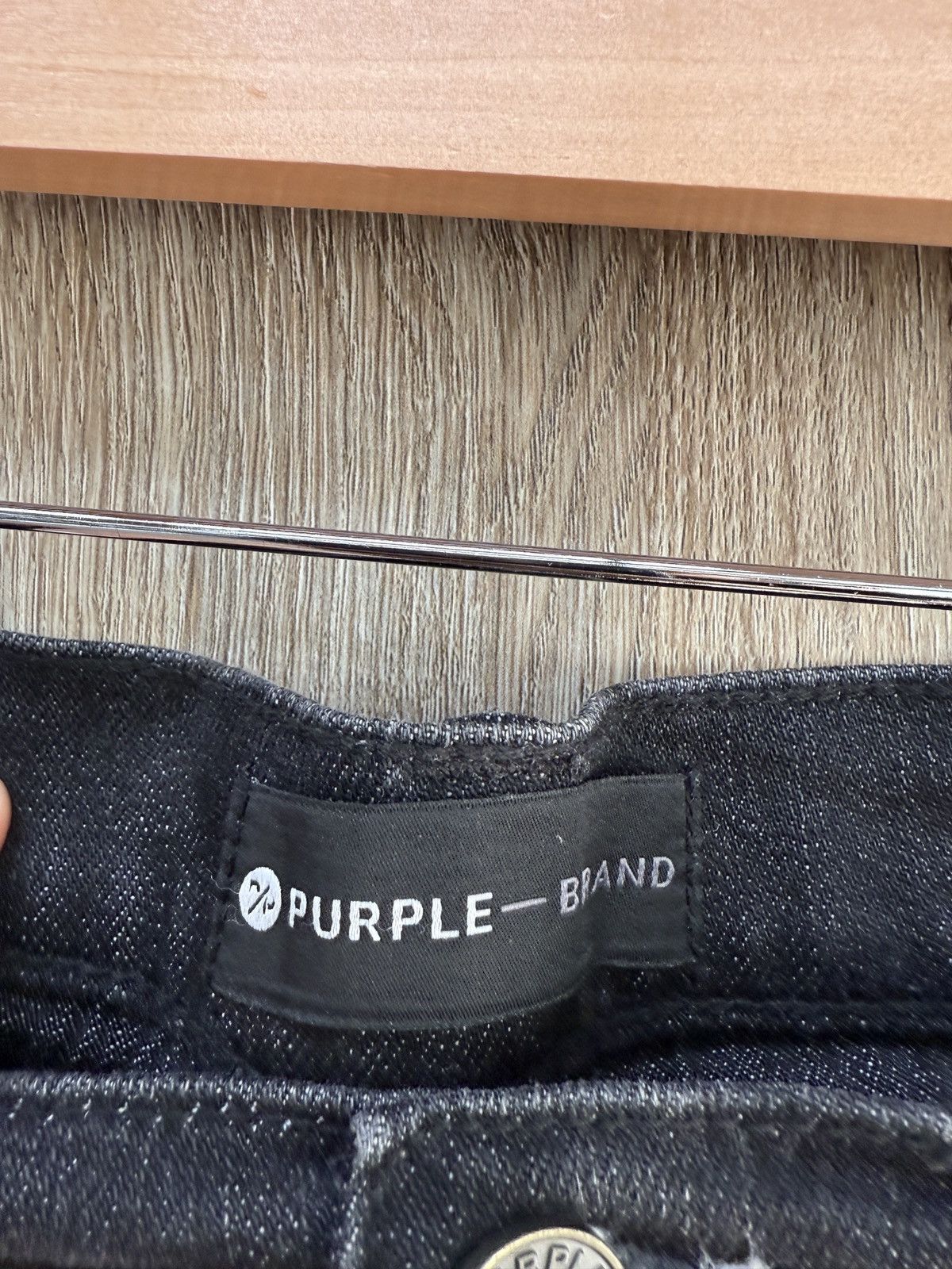 Purple Purple Black Denim Jeans Size US 29 - 5 Thumbnail