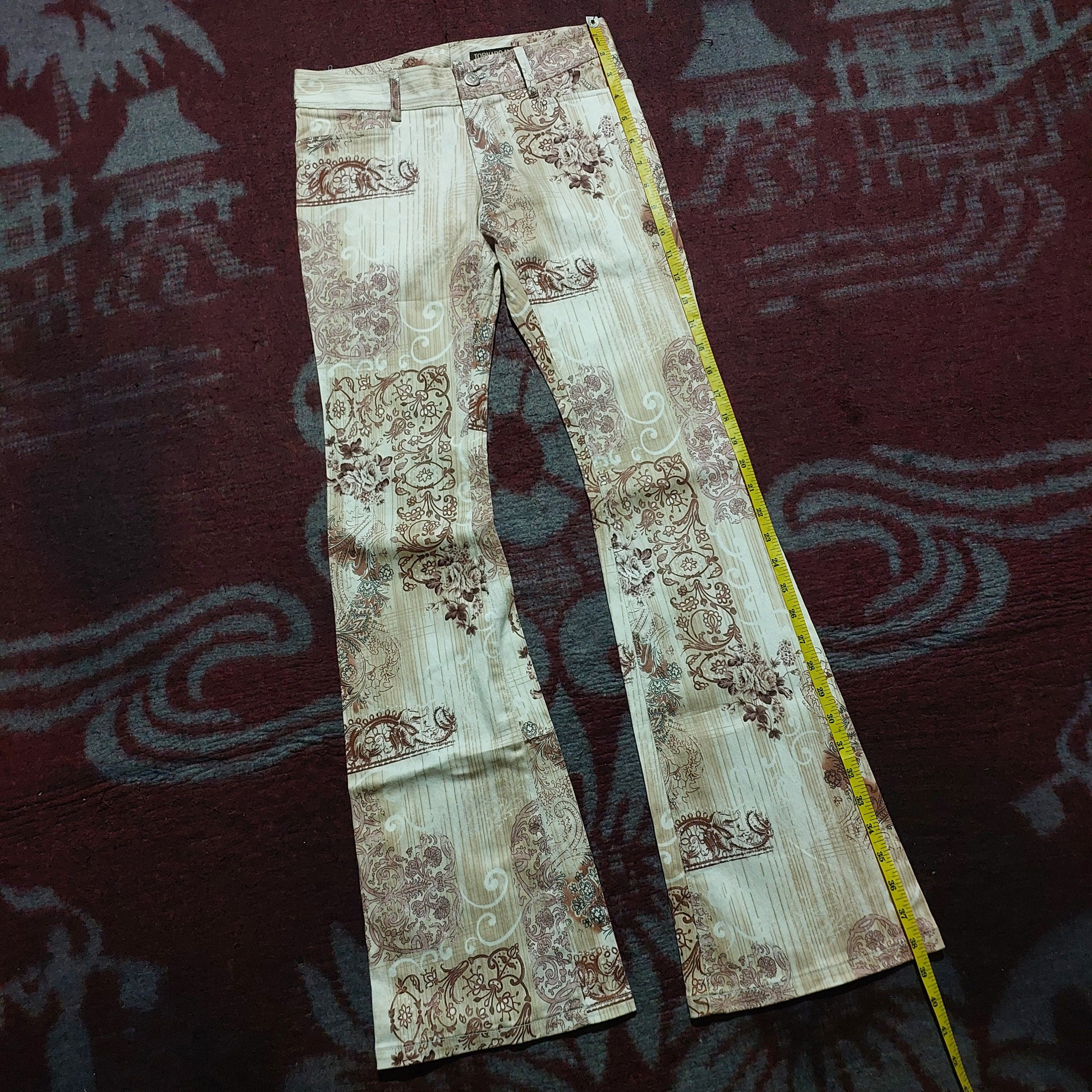 Tornado Mart Tornado Mart Magnolia flower pattern flare pants Size 26" / US 2 / IT 38 - 13 Thumbnail