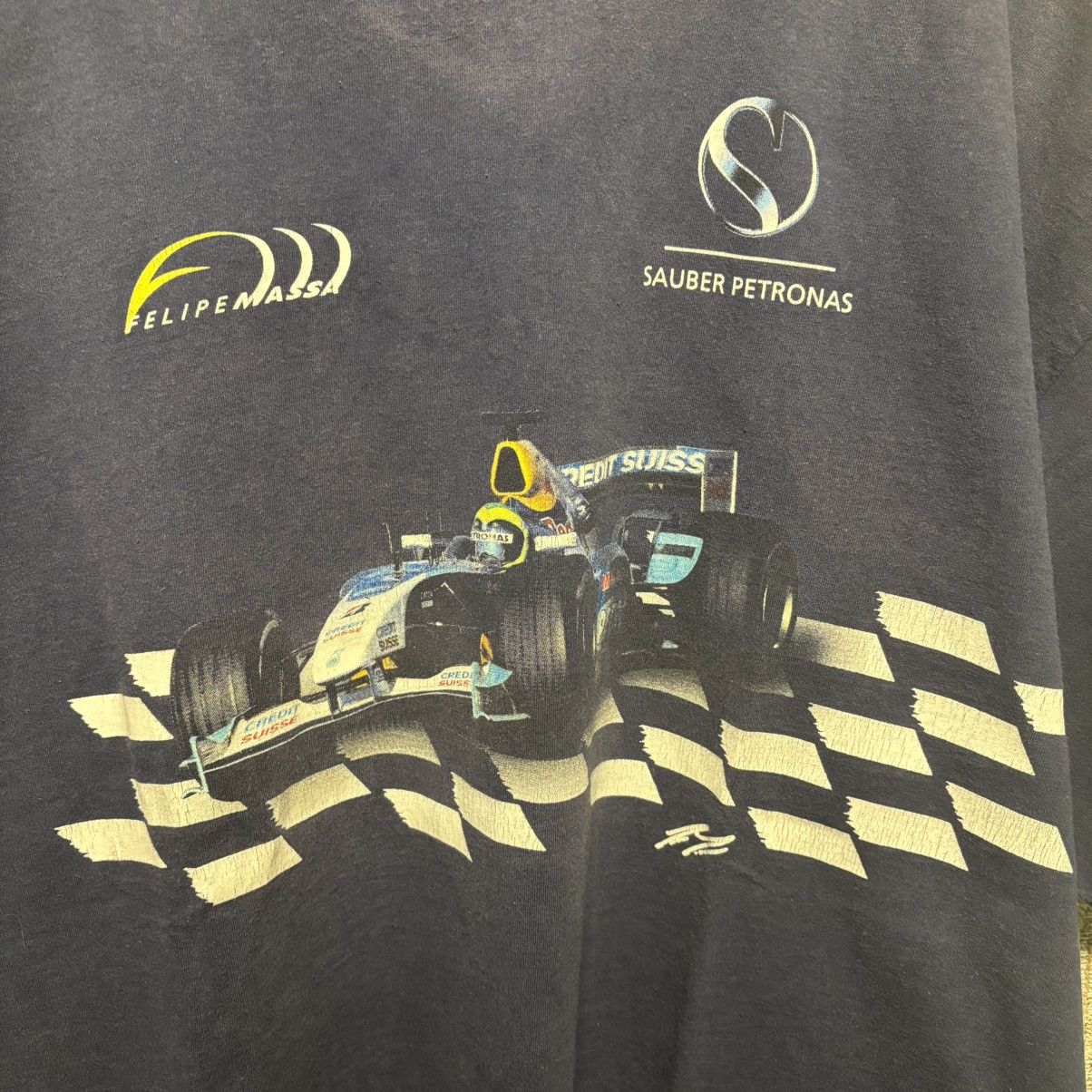 Formula 1 Vintage 2000s Sauber Petronas Massa F1 T-Shirt Size US XXL / EU 58 / 5 - 5 Thumbnail